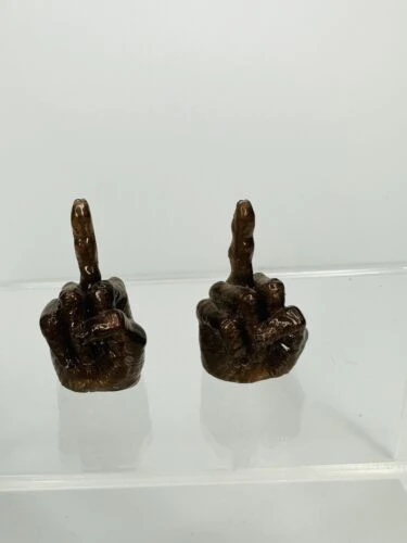 Cult Bmx Middle Finger Valve Caps Bronze