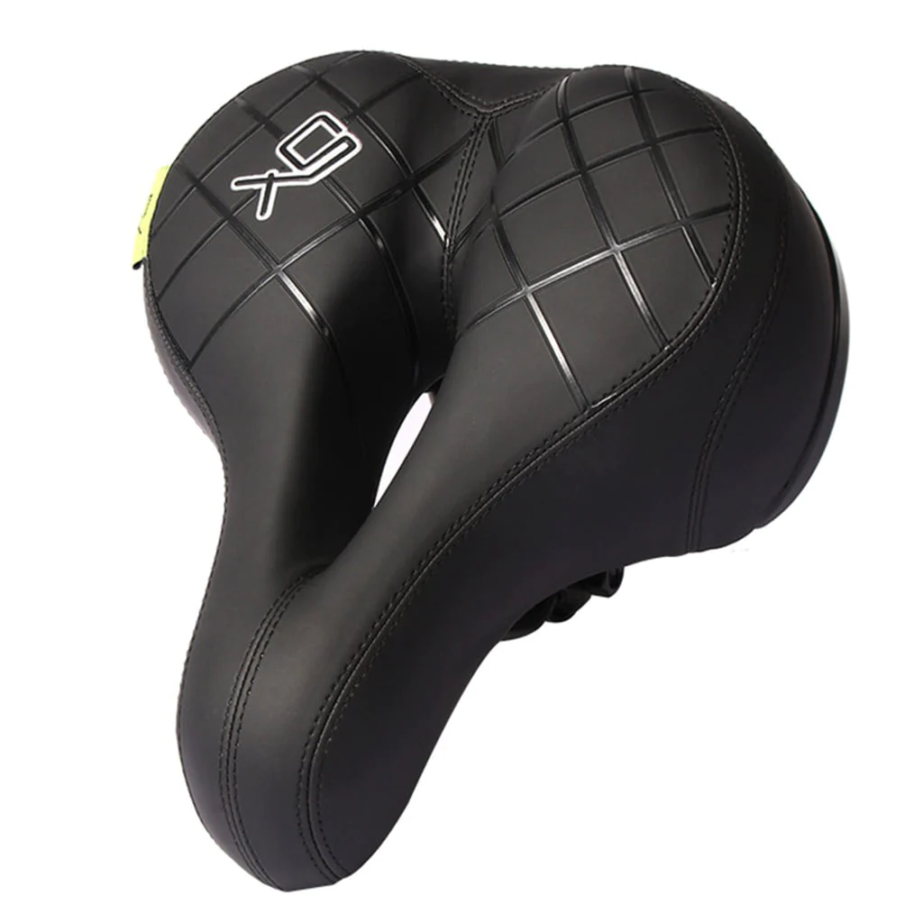 Guzom Bike Accessories- Ergonomic Bicycle Seat Cushion with Anti-vibration Spring and Punched Foam Syste