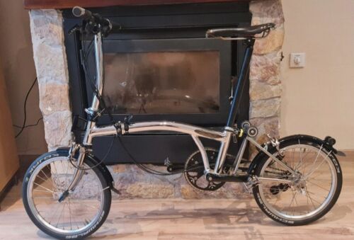 Brompton Unique Titanium Chrome Folding Bike + Options