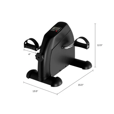 Leisure Sports Calorie Counting Stationary Exercise Peddler – Black