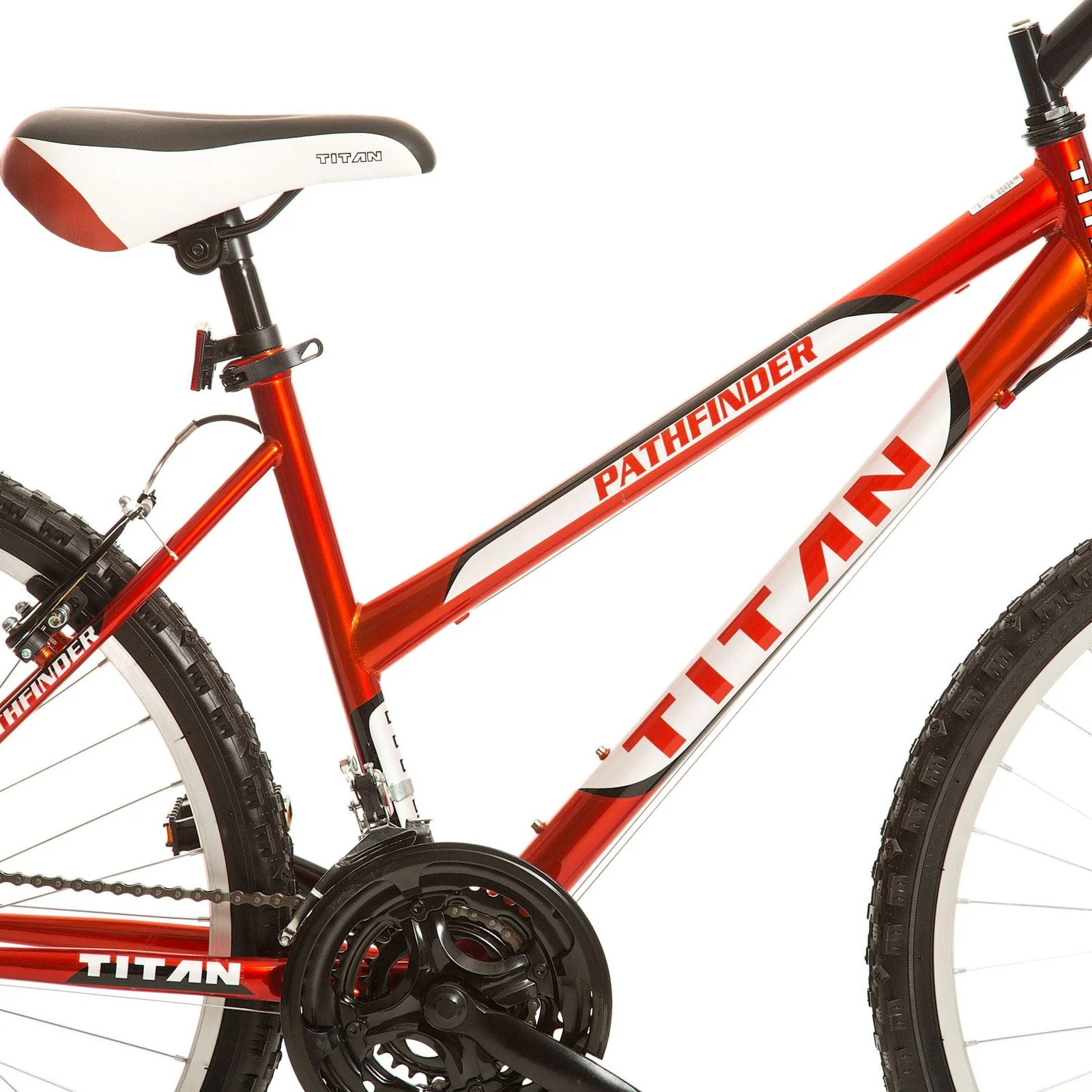 Titan Pathfinder 18-Speed Women's Mountain Bike with Suspension