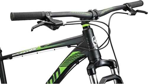 29 inch Schwinn Boundary Mountain Bike, Front Suspension, 7-Speed, Black/ Green