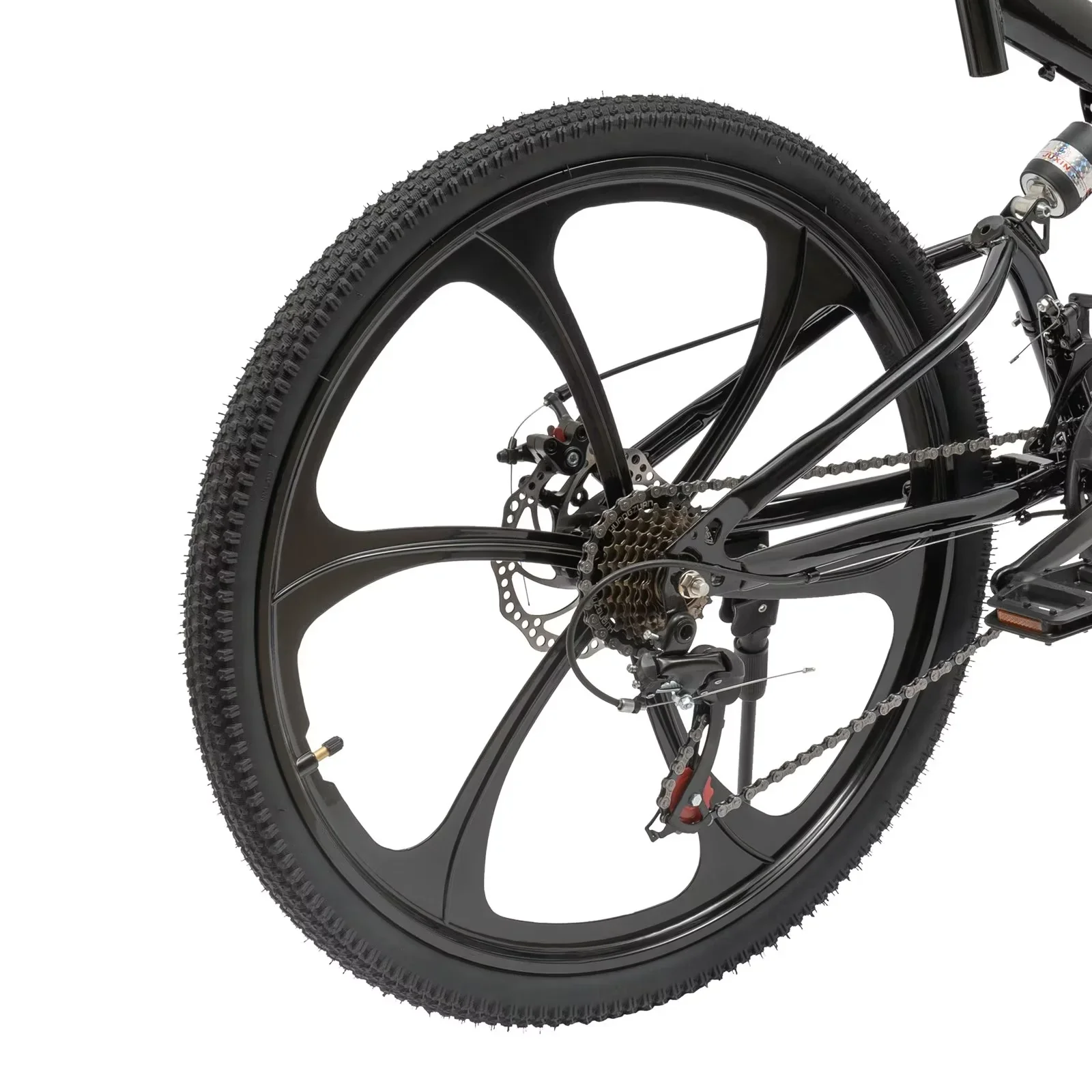 TFCFL 26in Folding Mountain Bike 21-Speed Bicycle Women Men Full Suspension MTB Bike