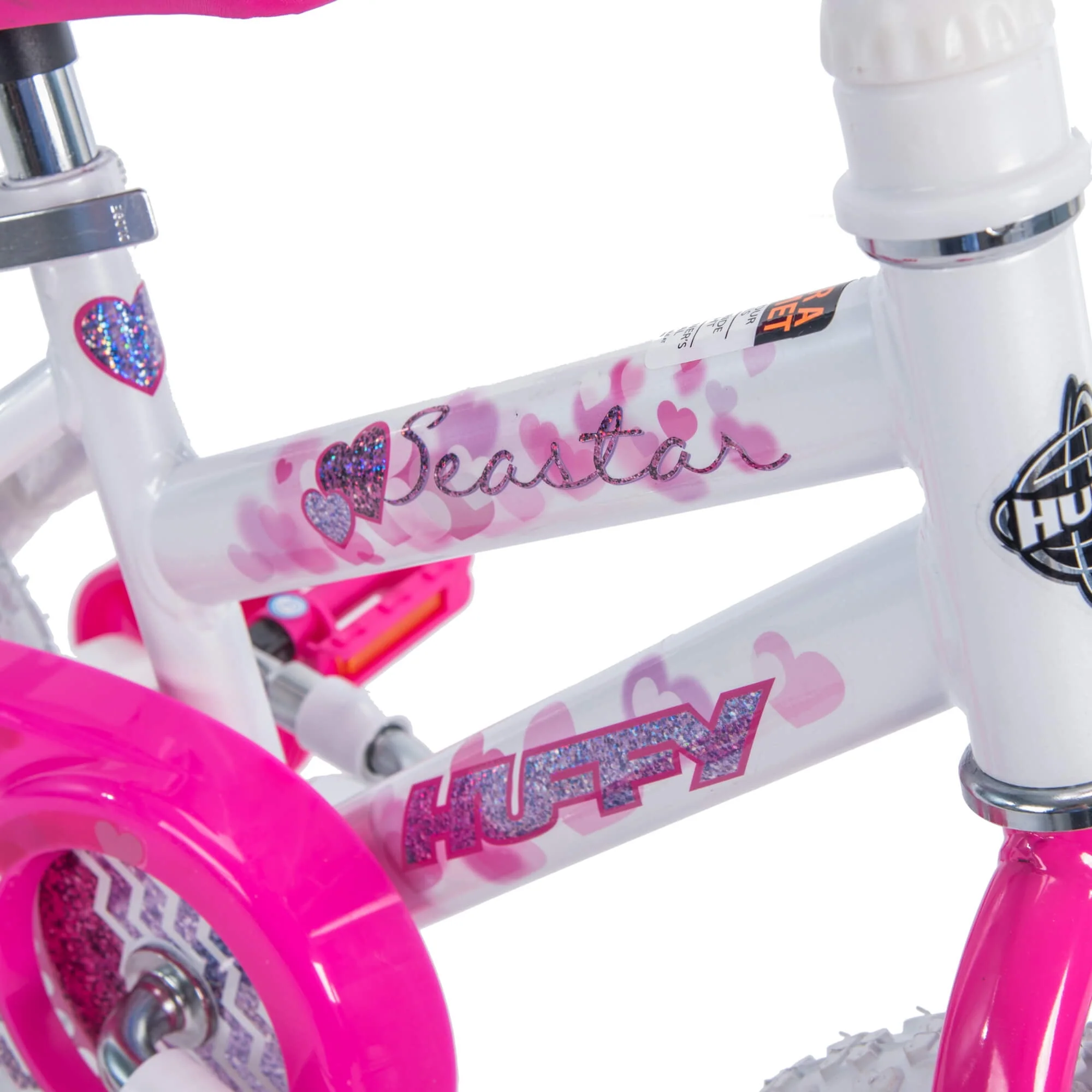 12 in. Sea Star Kids Bike for Girl ages 3 - 5 years, White