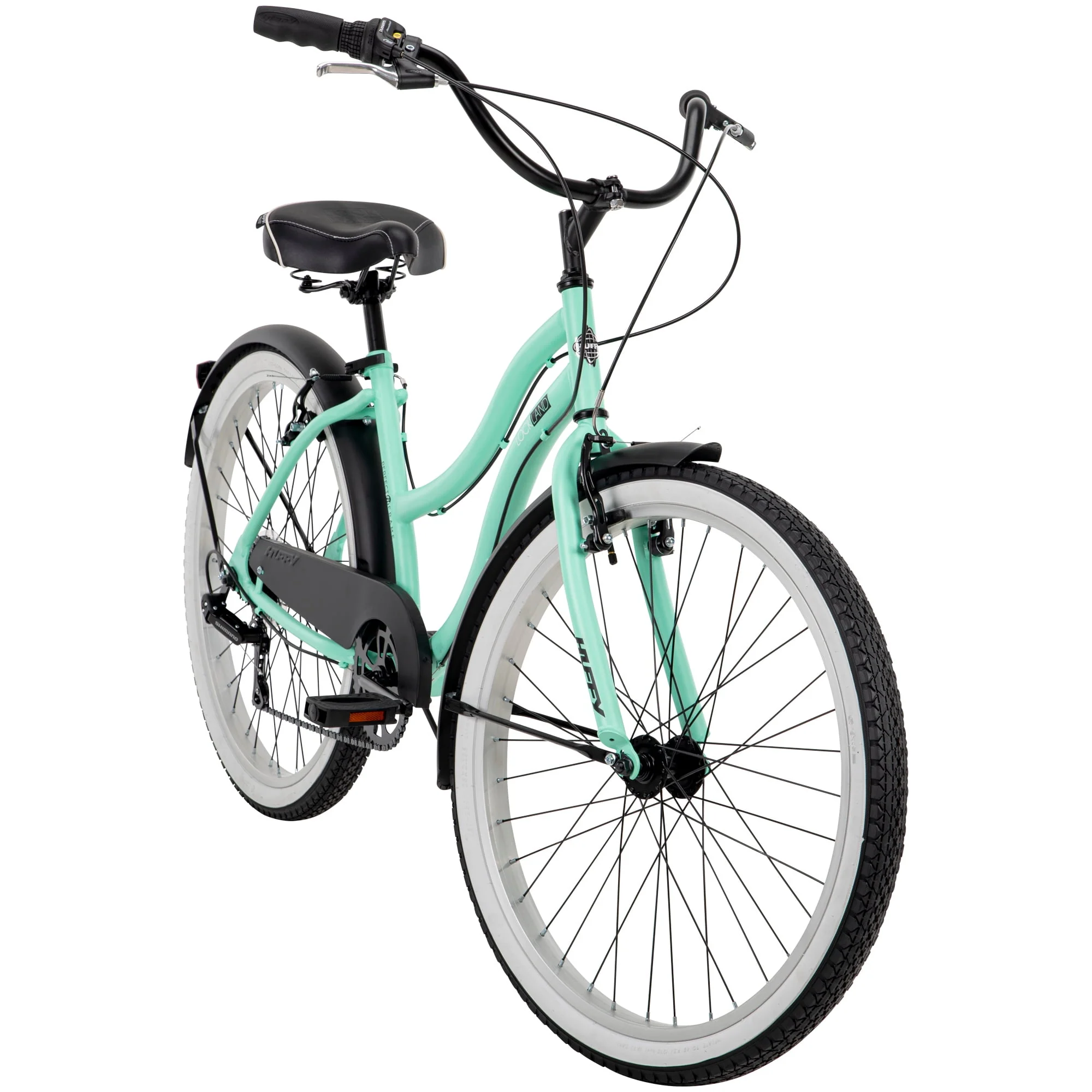 26-In. Women's Lockland 7-Speed Cruiser Bike, Sea Foam, Green