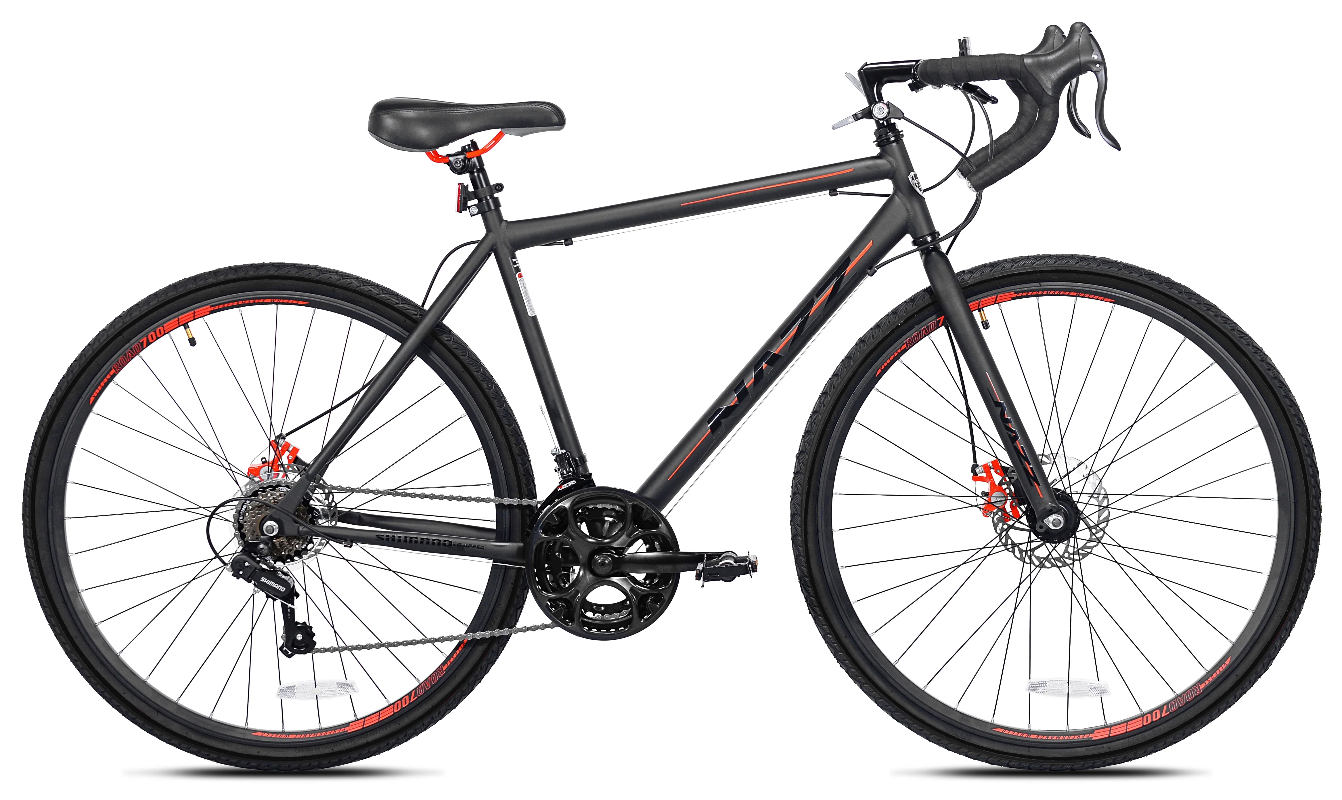 700c Nazz Men's Gravel Road Bike, Black