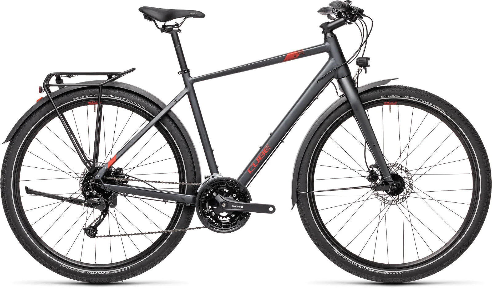 Cube Travel Iridum/Red 54cm Hybrid Bike