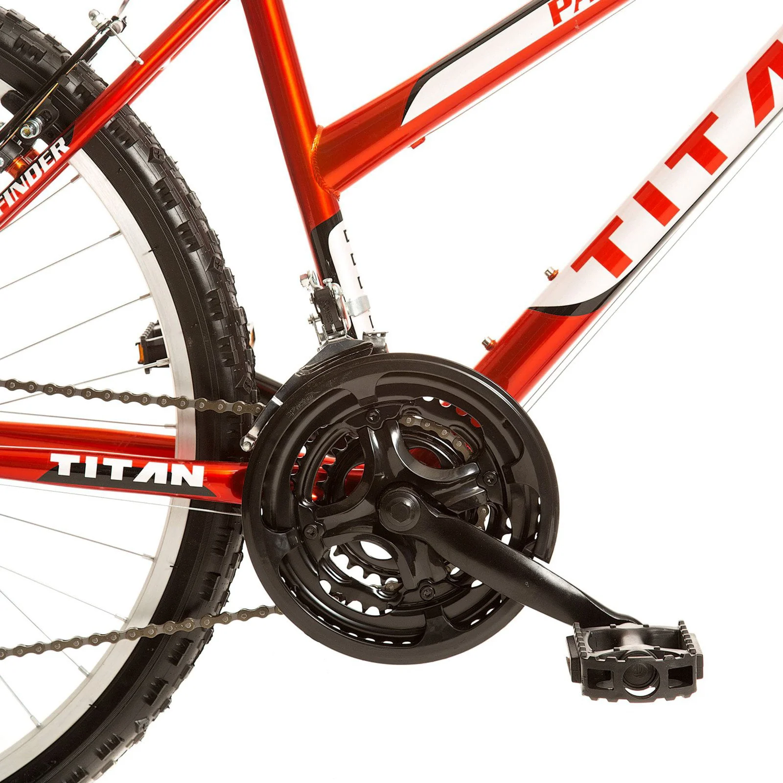 Titan Pathfinder 18-Speed Women's Mountain Bike with Suspension