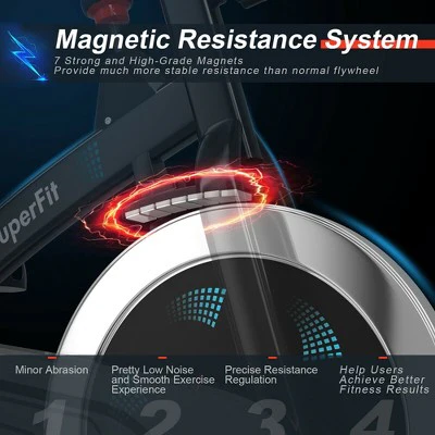 Costway 30Lbs Magnetic Stationary Training Bike Stationary Belt Drive Bicycle