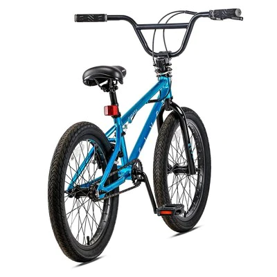 AVASTA 20 Inch Kid Freestyle BMX Bicycle for Beginner Riders with Steel Frame, Single Speed Drivetrain, and Rear Caliper Brakes, Ages 8 & Up, Blue
