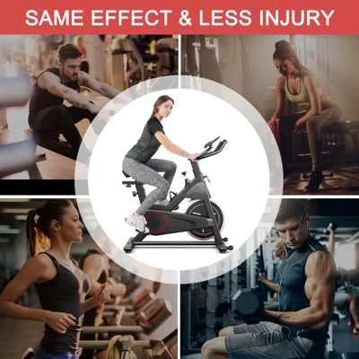 Costway Stationary Exercise Bike Cycling Bike W/22Lbs Flywheel Home Fitness Gym Cardio