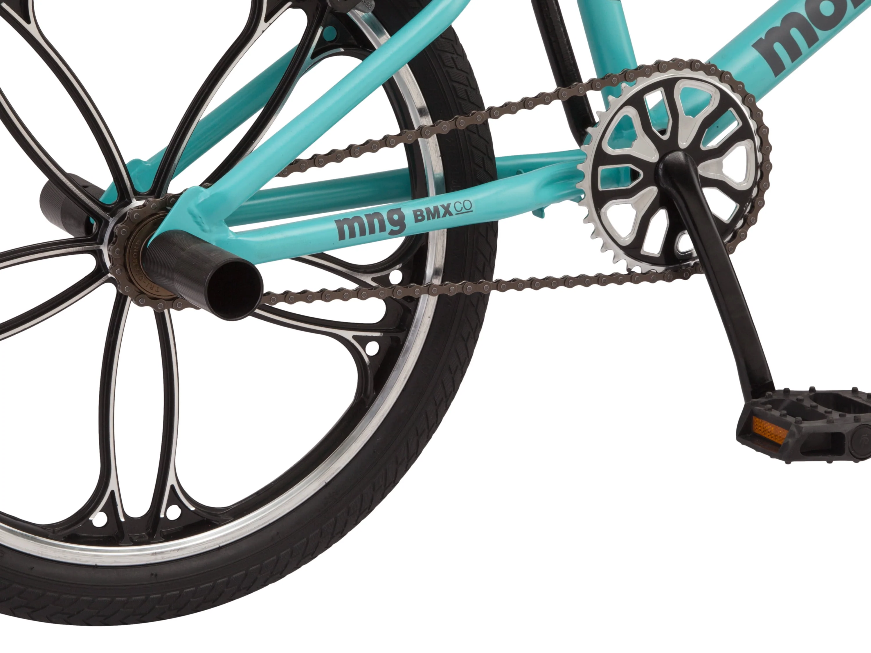 Mongoose Craze Boys and Girls 20 inch Kids BMX Bike, Ages 6+, Black and Mint
