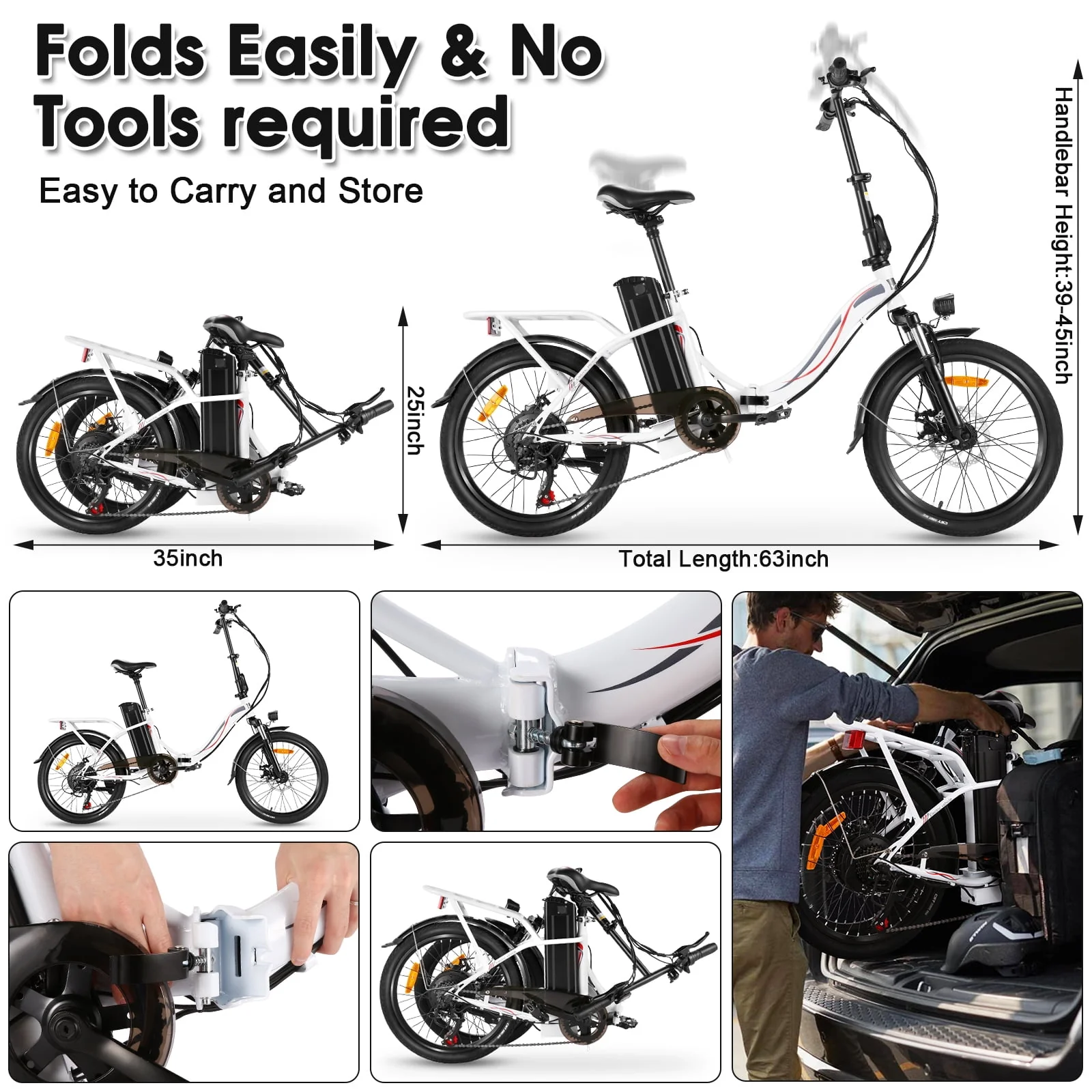 Gocio 500W Electric Bike, 20