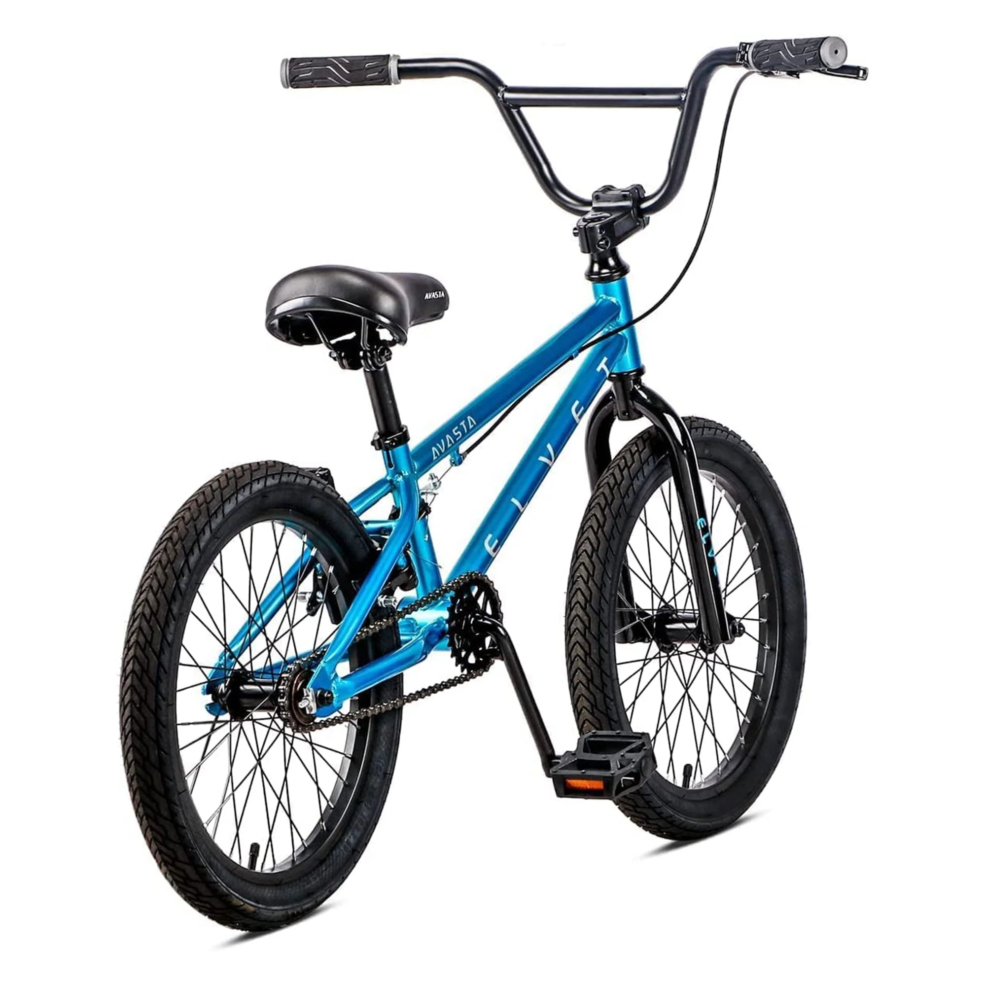 AVASTA 18 Inch Kids BMX Bicycle for Beginner Riders, Ages 5 to 8, Blue