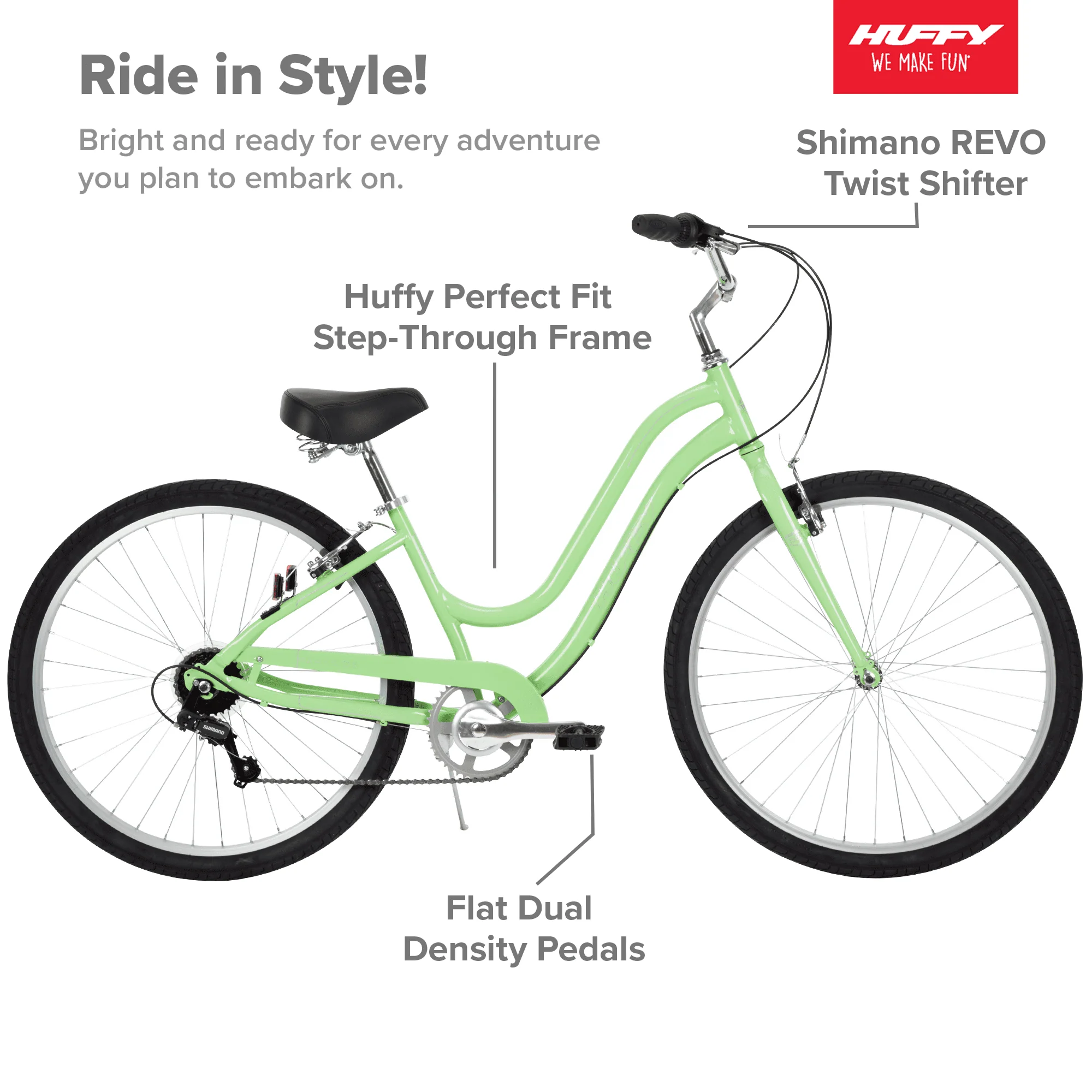 27.5 In. Parkside Women's Comfort Bike with Perfect Fit Frame, Mint