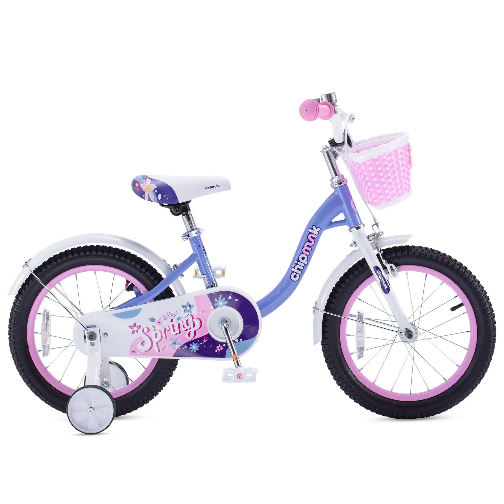 royalbaby chipmunk girls bike,14 inch kids bike with basket girl cycle bikes for age 3-5 years with training wheels children