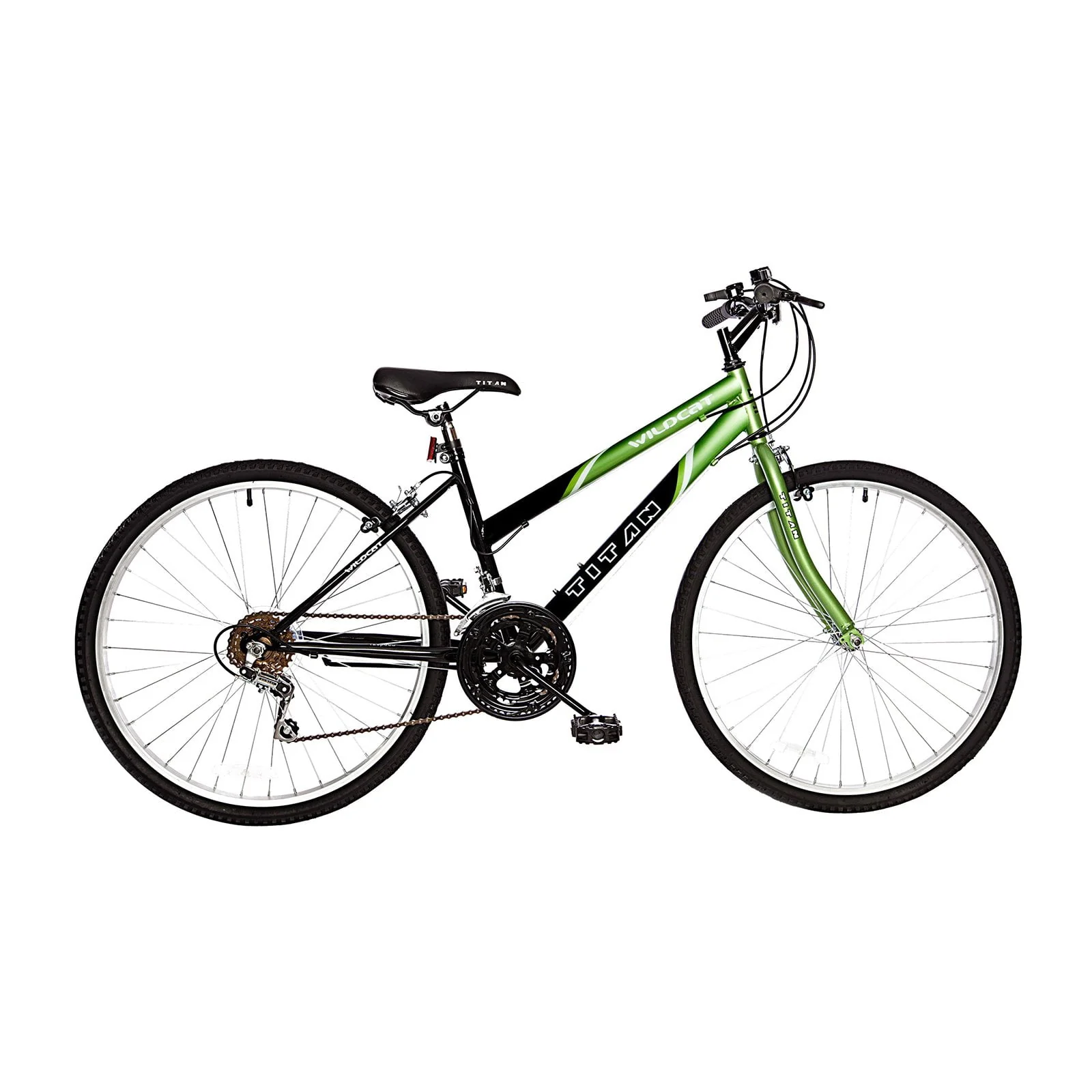 Titan Wildcat 18-Speed Women's Mountain Bike, Lavender and White