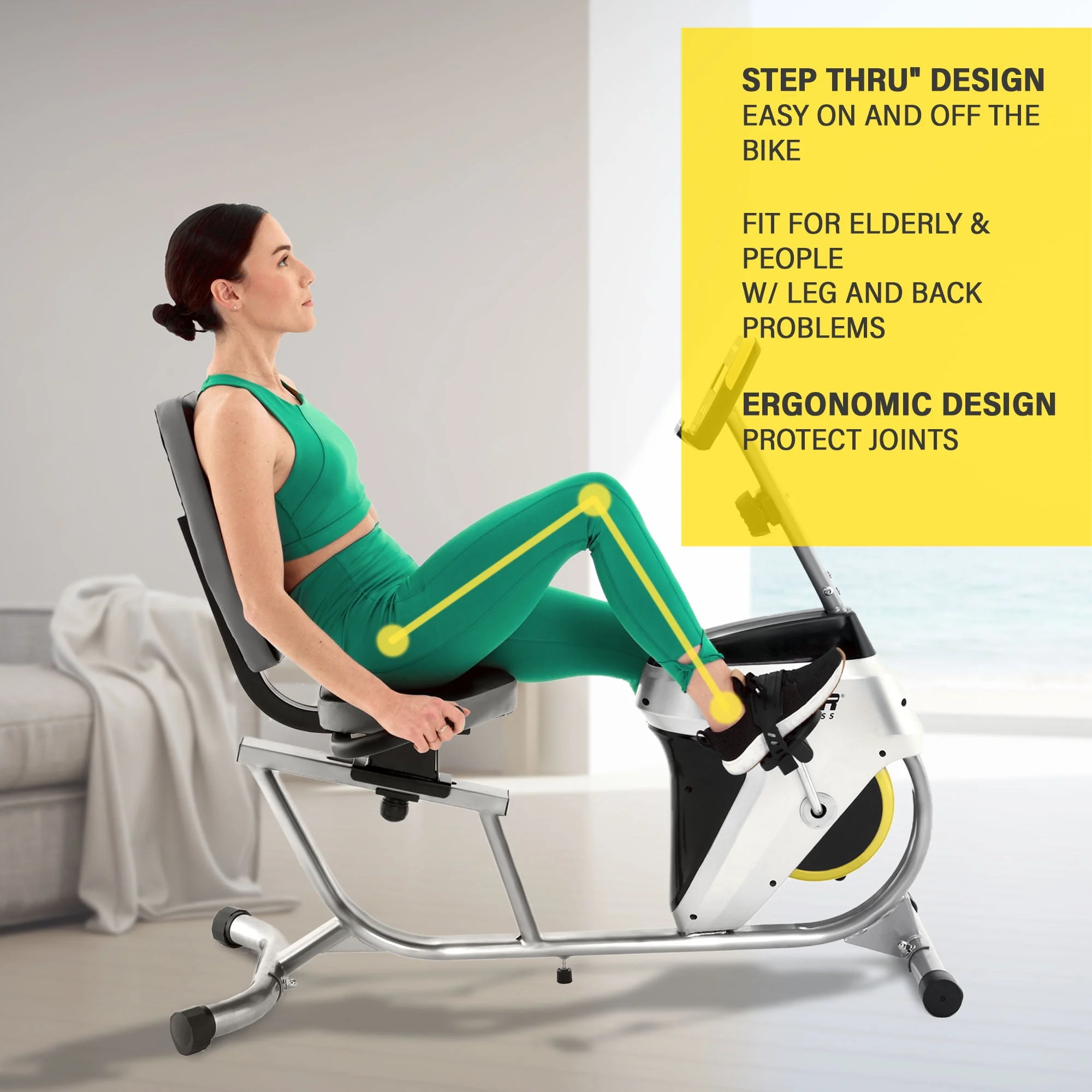 Progear Recumbent Exercise Bike Magnetic Tension 