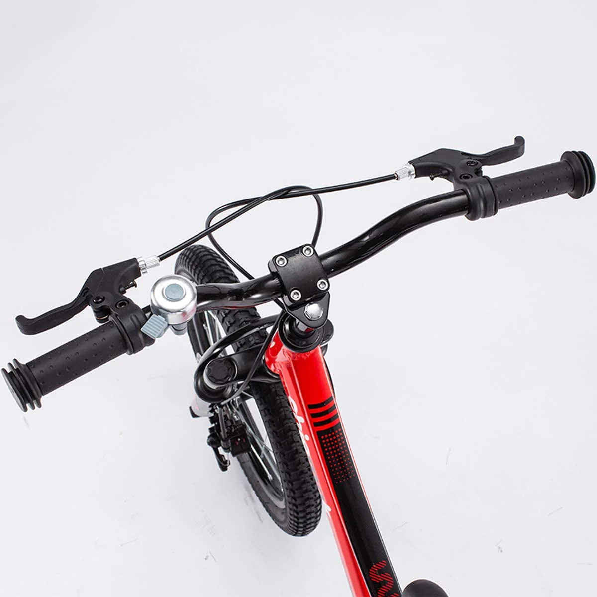 Royalbaby Boys Girls Kids Bike 16inch Explorer Bicycle Front Suspension Aluminum Child's Cycle with Disc Brakes Red
