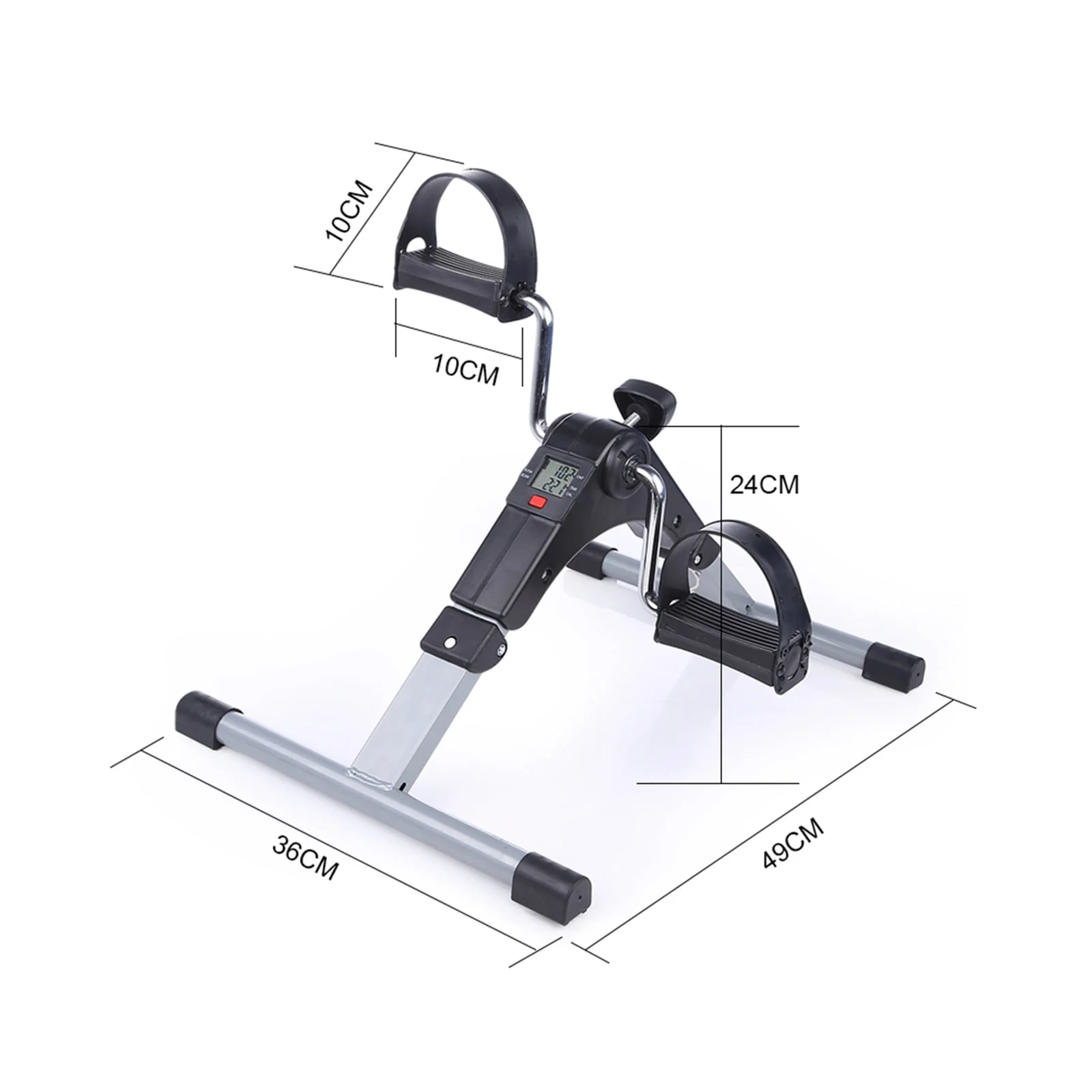 Himaly Pedal Exerciser, Folding Mini Trainer Bikes, Under Desk Exercise Bicycles, Holds 240 lbs