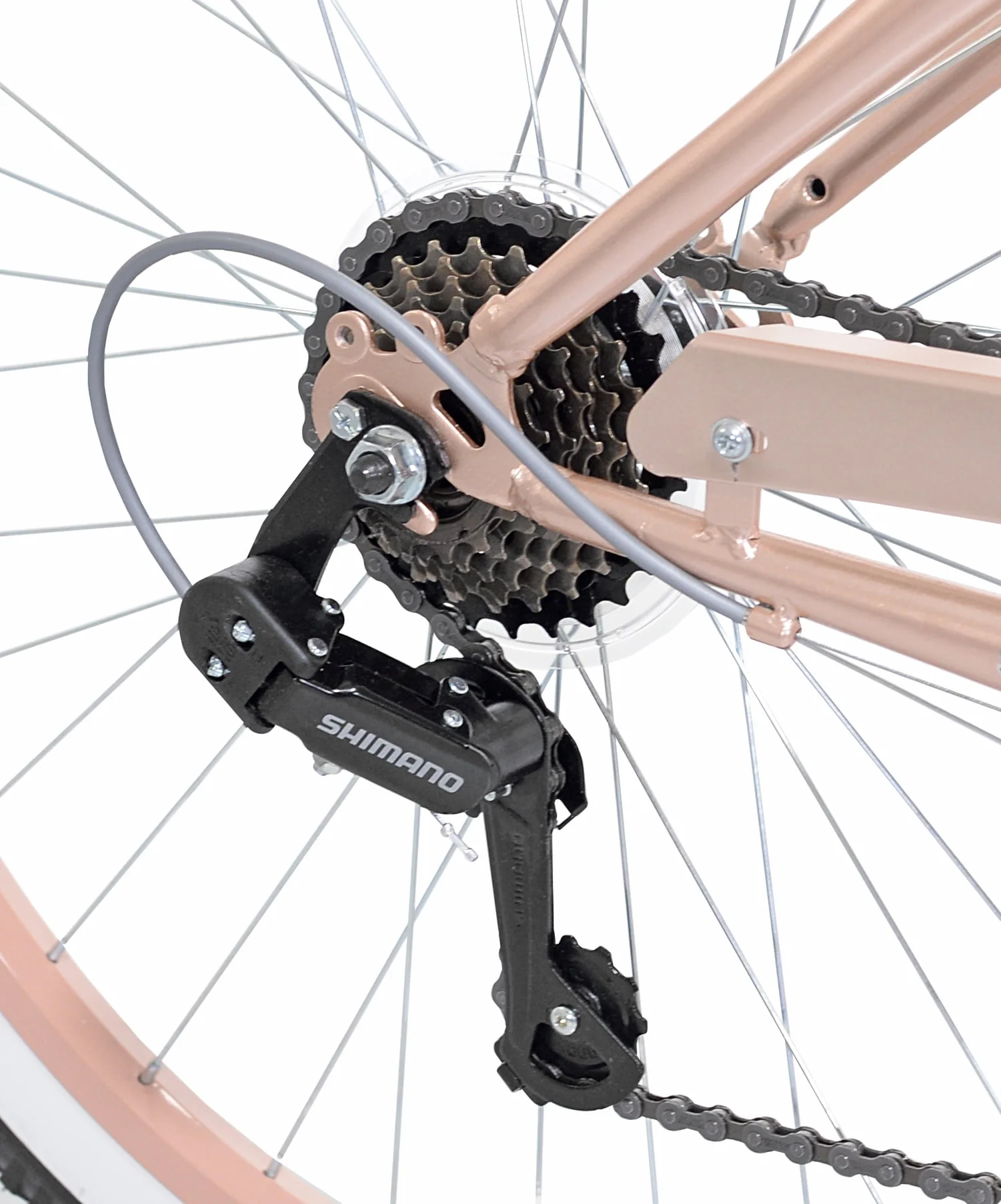 26 in. Bayside Women's Cruiser Bike, Rose Gold