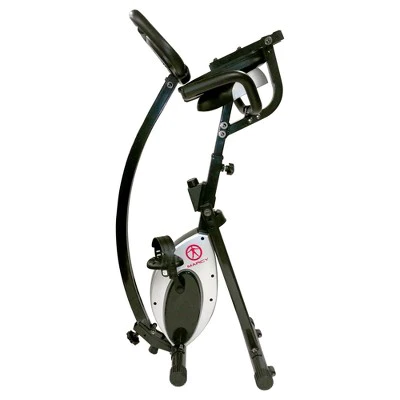 Marcy Foldable Exercise Bike with High Back Seat