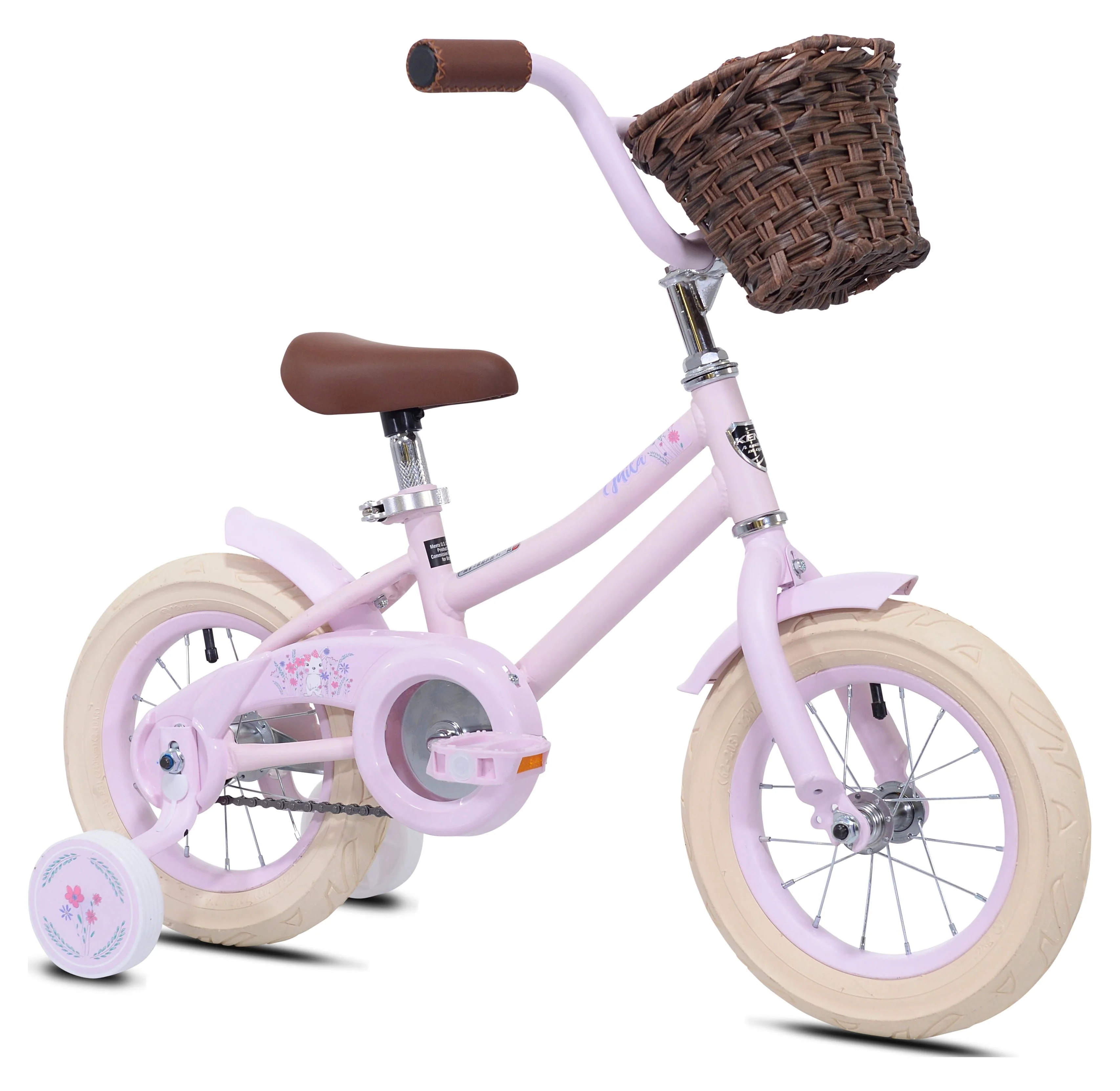 Kent Bicycles 12 in. Girl's Mila Child Bicycle with Front Basket, Pink