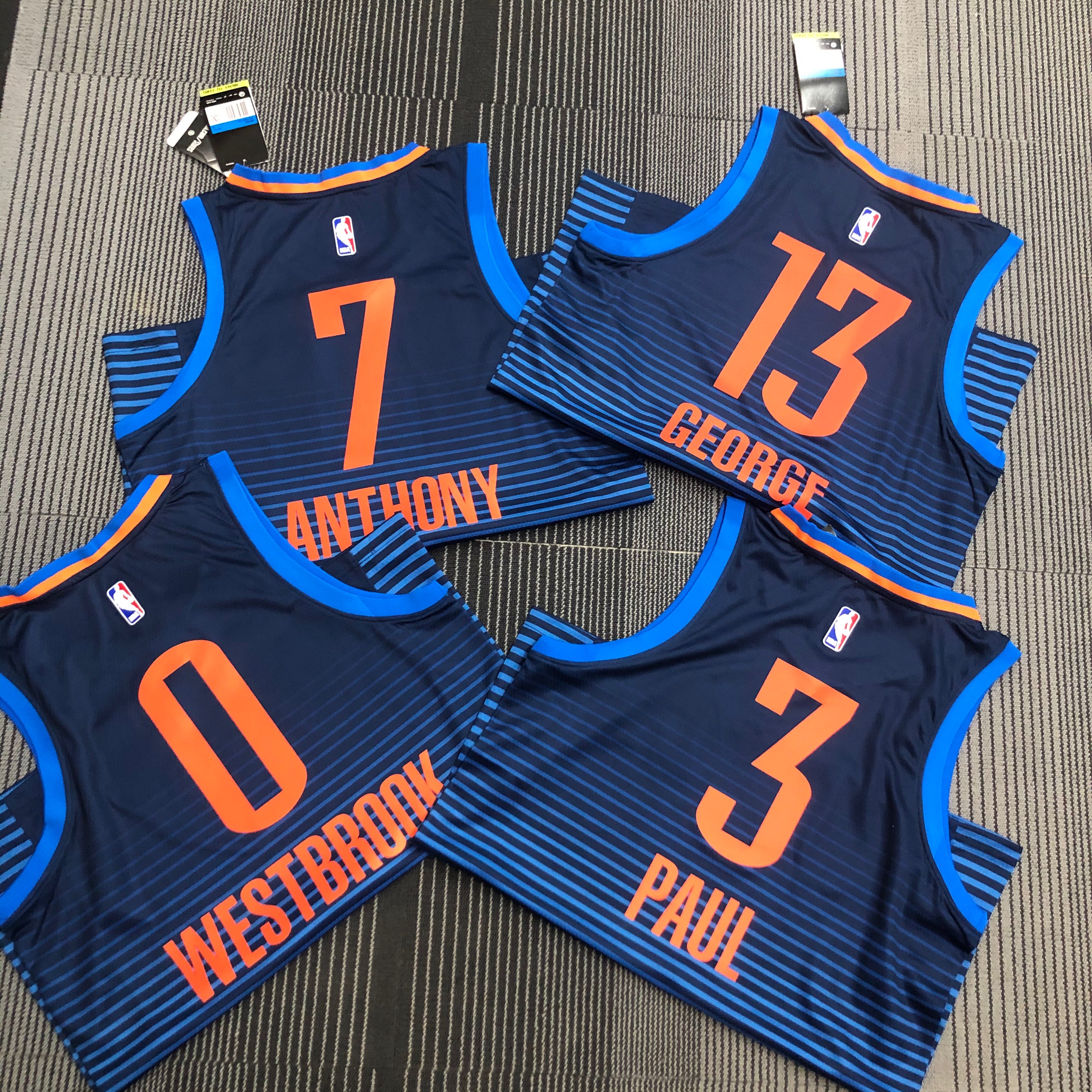 Thunder blue stripe 7 Anthony