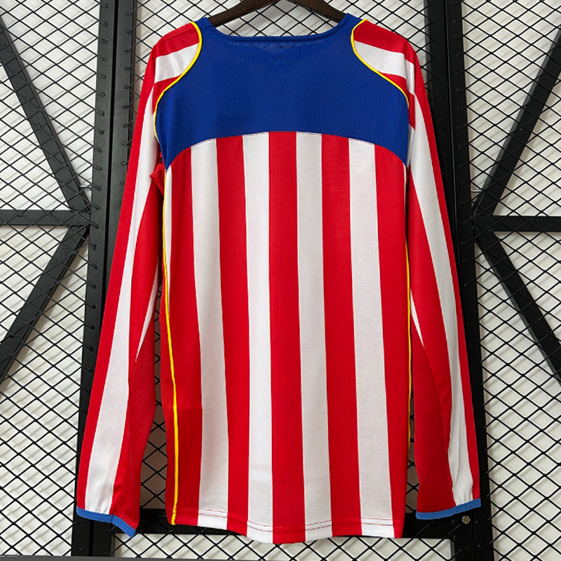 2004-2005 (Atletico Madrid) Home Long sleeve