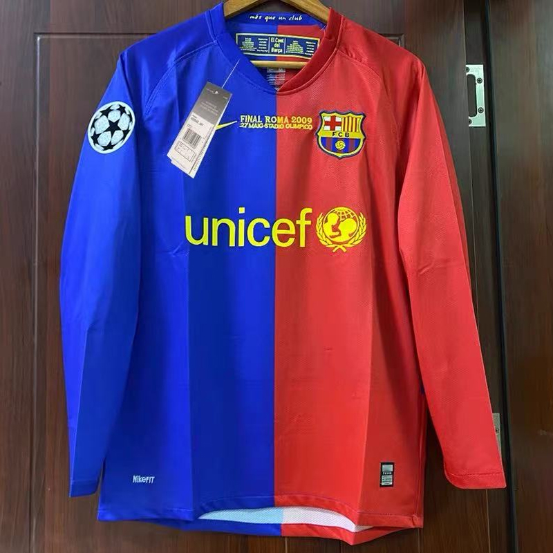 2008-2009 (Barcelona) Home Champions League final Long sleeve