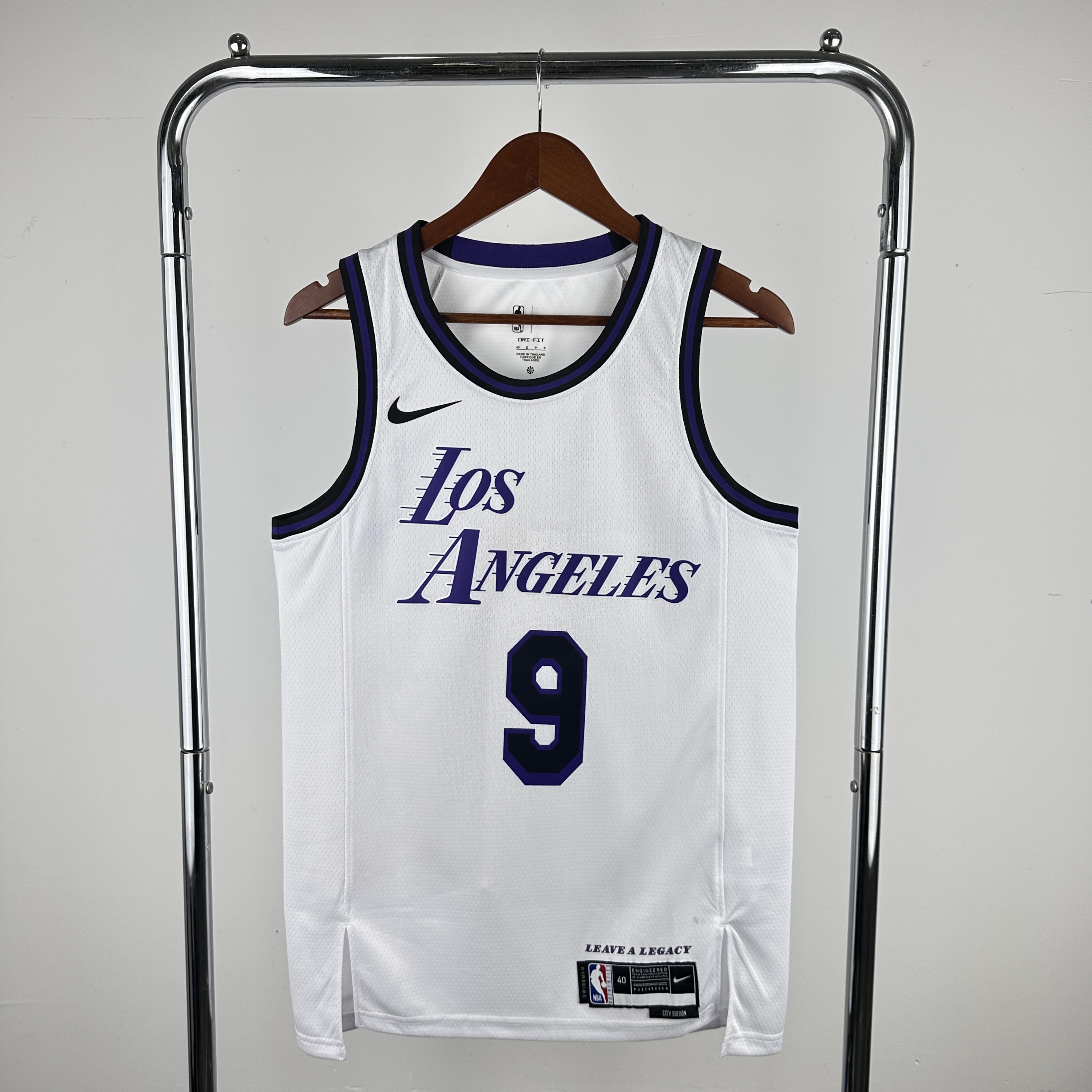 24 season Lakers City Edition white 9 JAMES JR