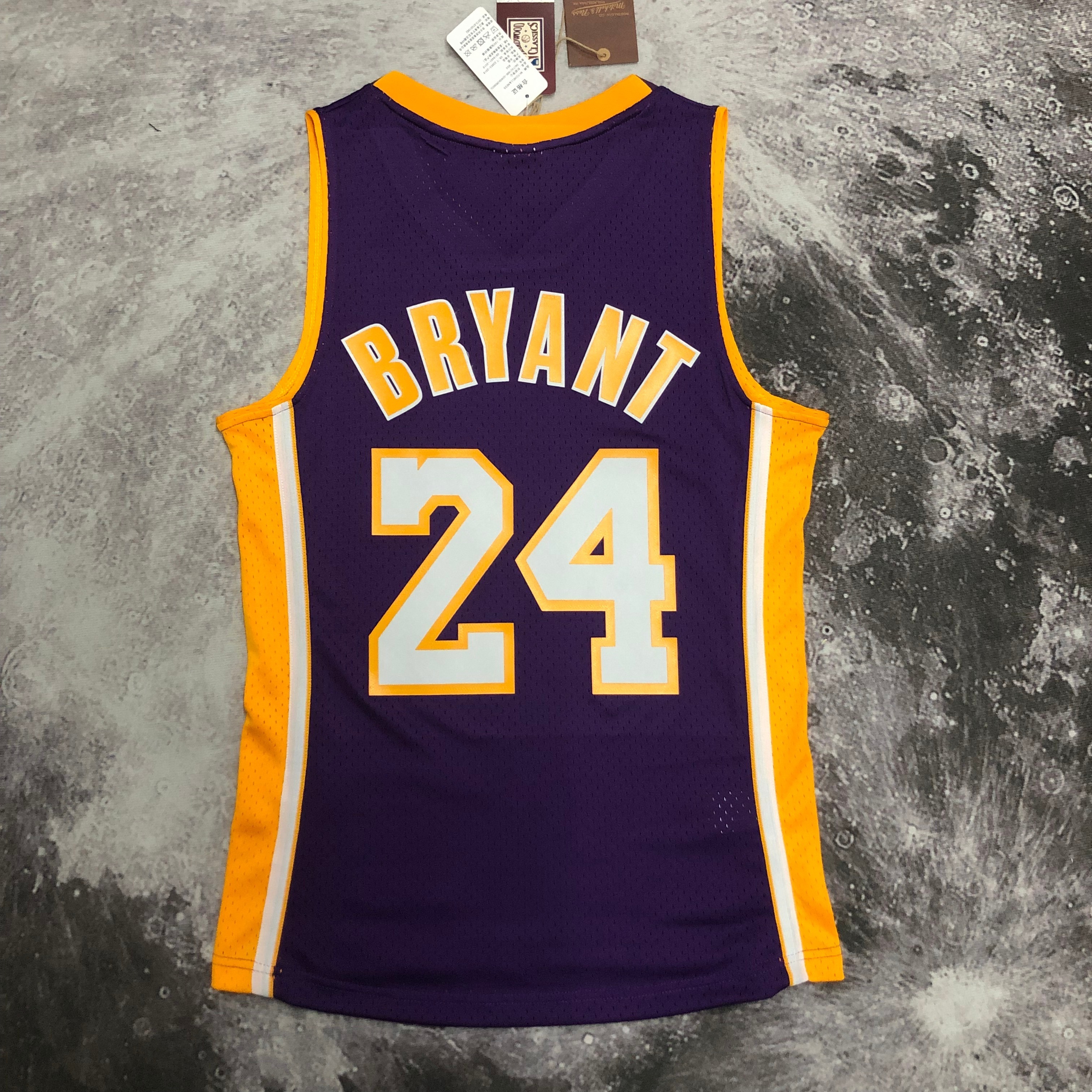 MN Hot Press Throwback jersey SW Lakers 0809 V-neck purple No. 24 Bryant