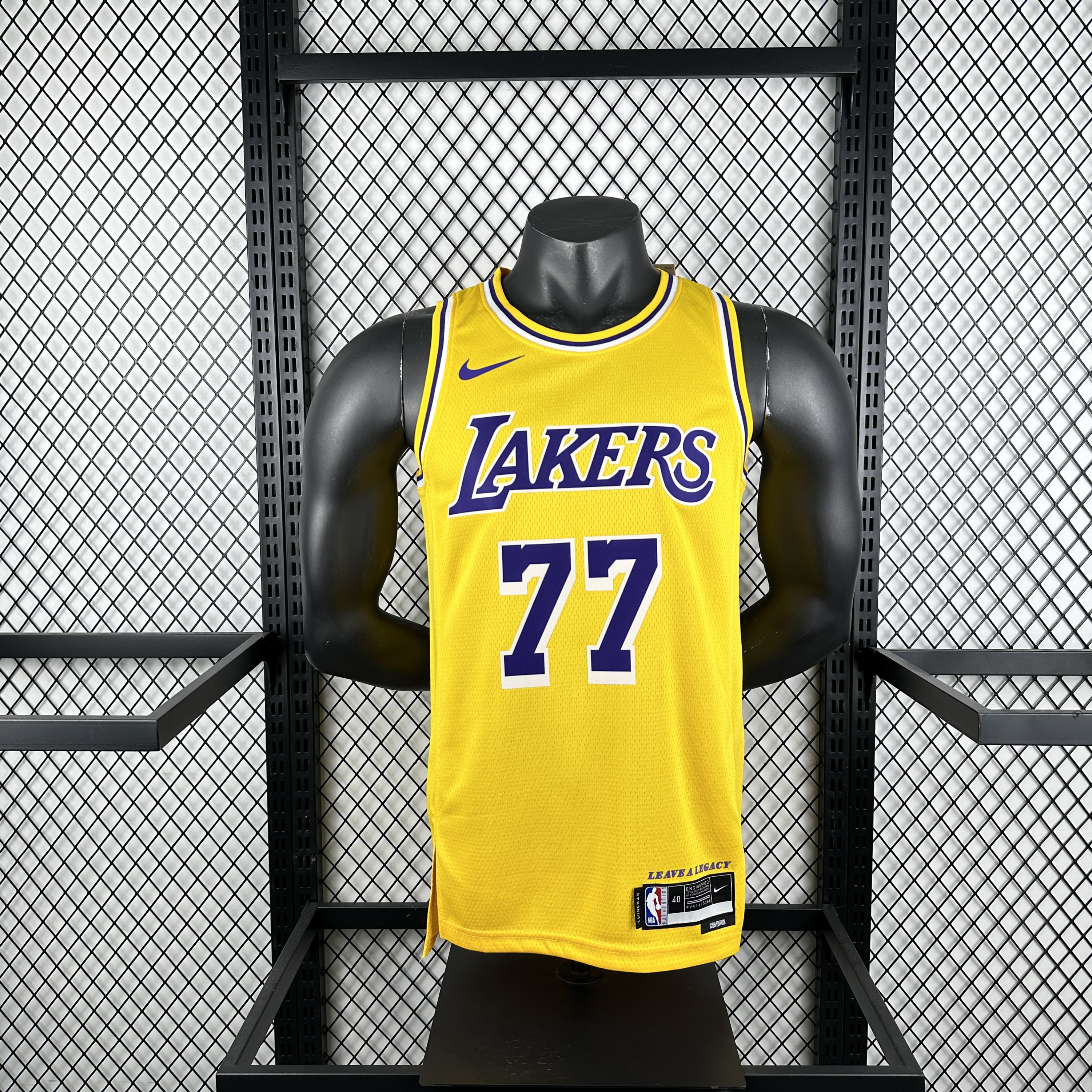 23 Lakers yellow # 77 Doncic