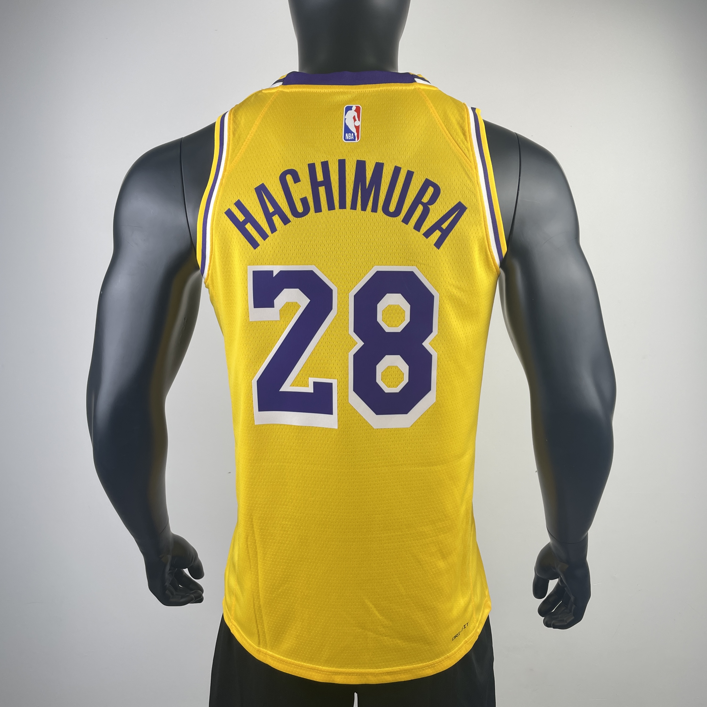 Season 23 Lakers yellow No. 28 Hachimura