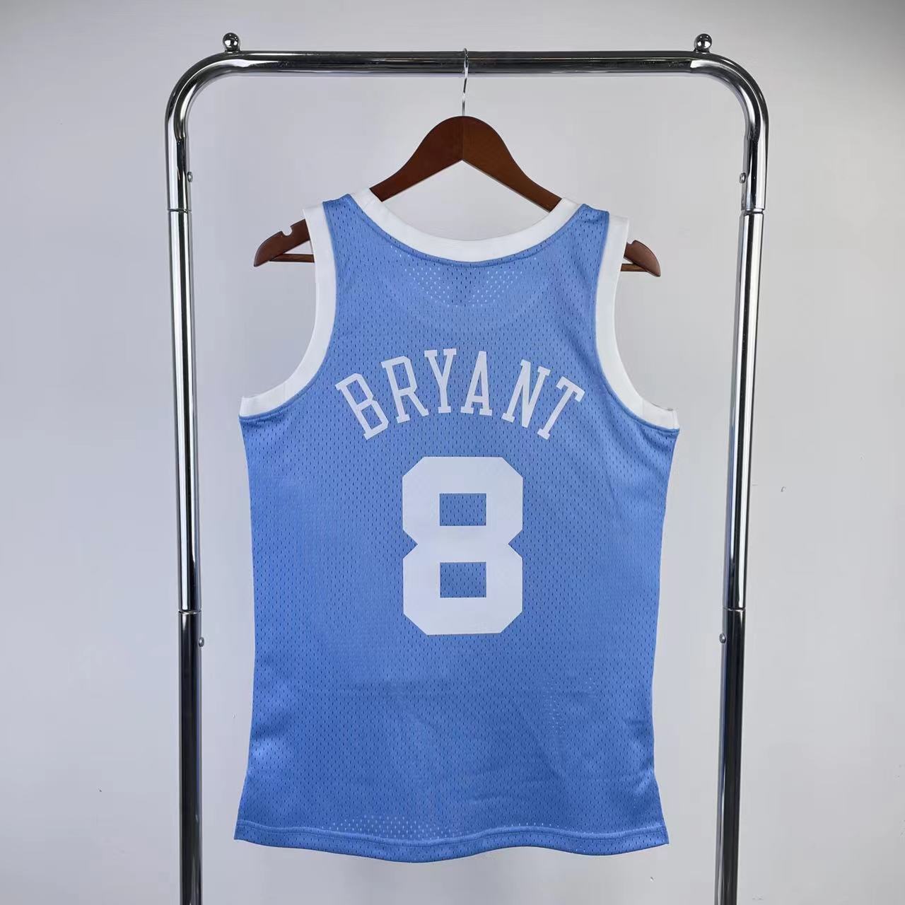 MN Fan Edition Hot Press Throwback jersey Lakers 200405 North Carolina No. 8 Bryant
