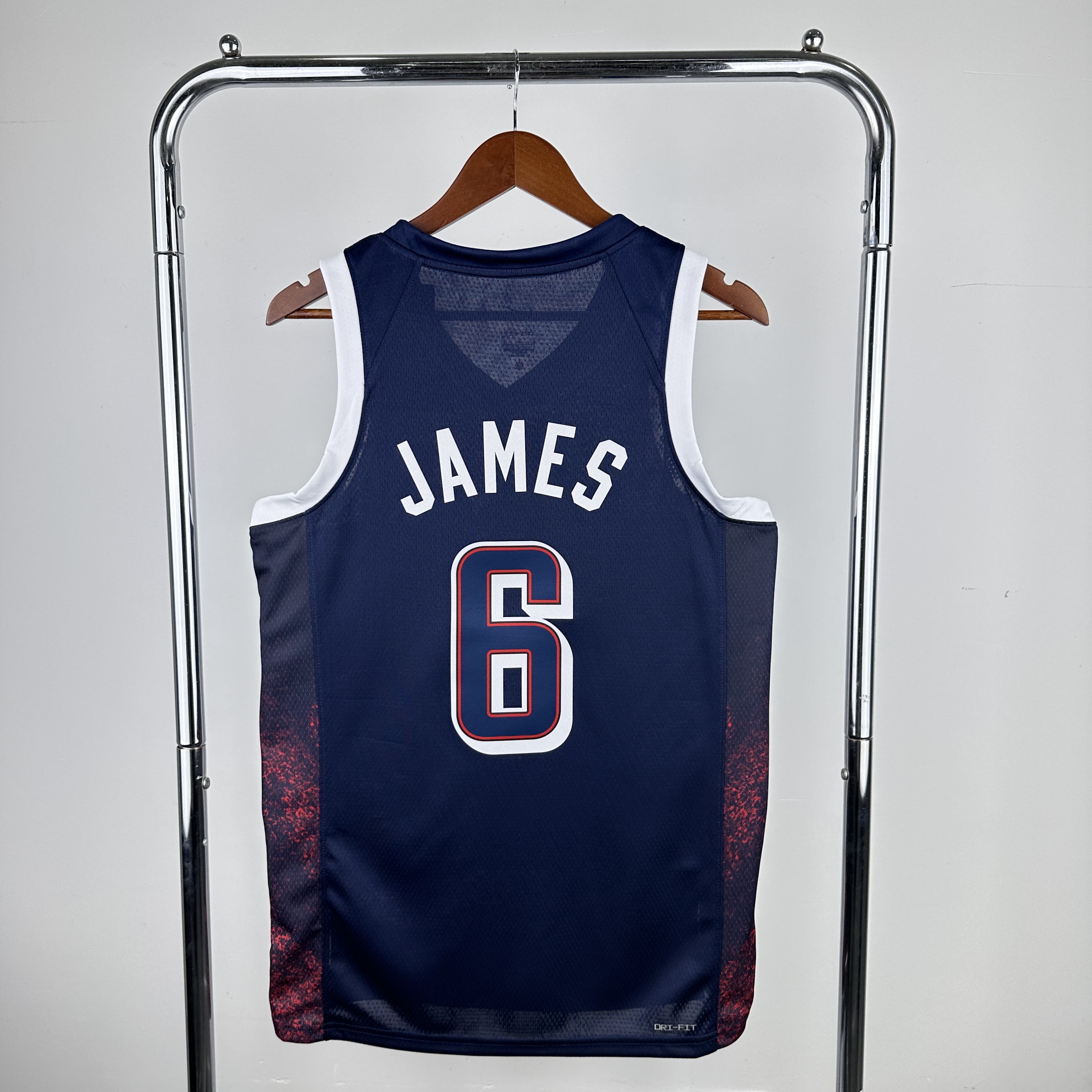 24 Olympic Team USA Navy blue # 6 James