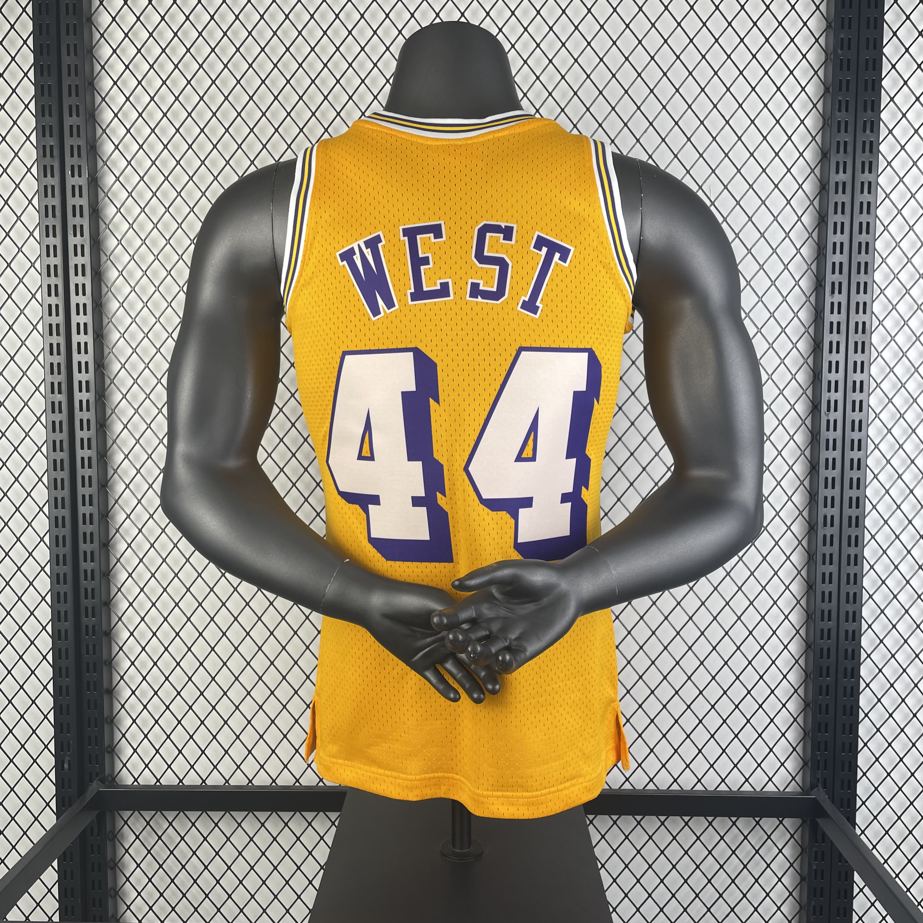 MN Hot Press Throwback Jersey SW Lakers 7172 season 44 West