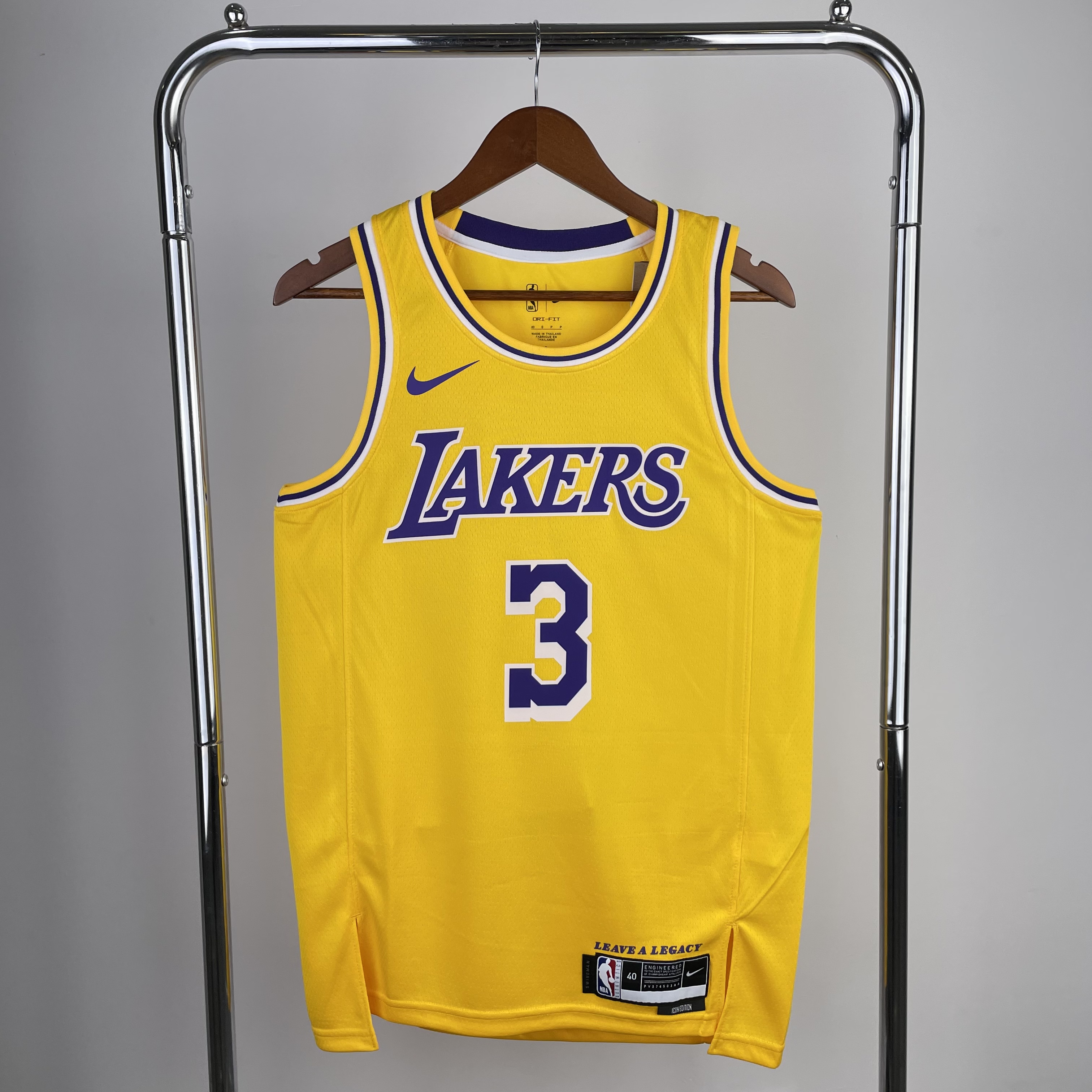 23 season Lakers crew neck yellow No. 3 Davis
