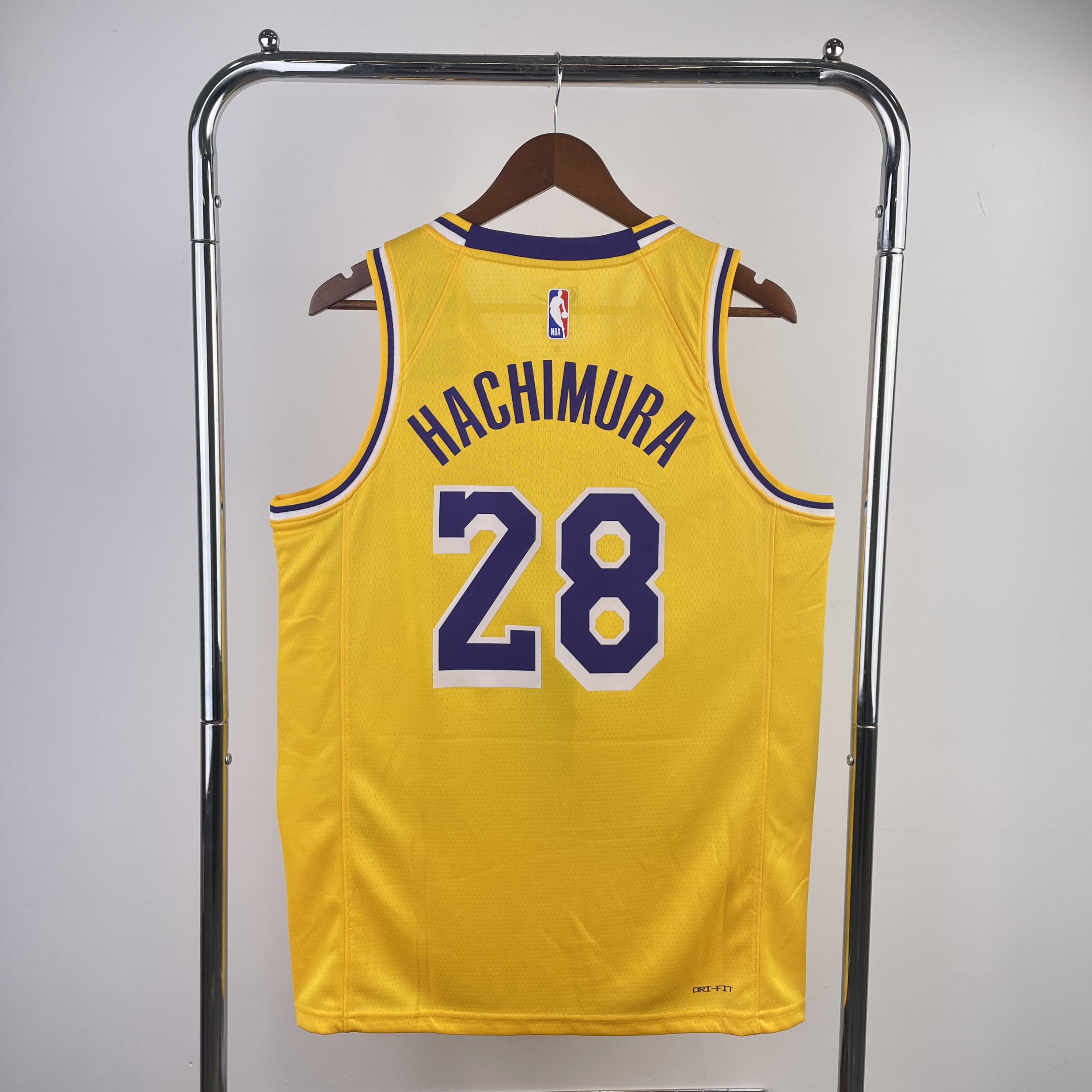 Season 23 Lakers yellow No. 28 Hachimura