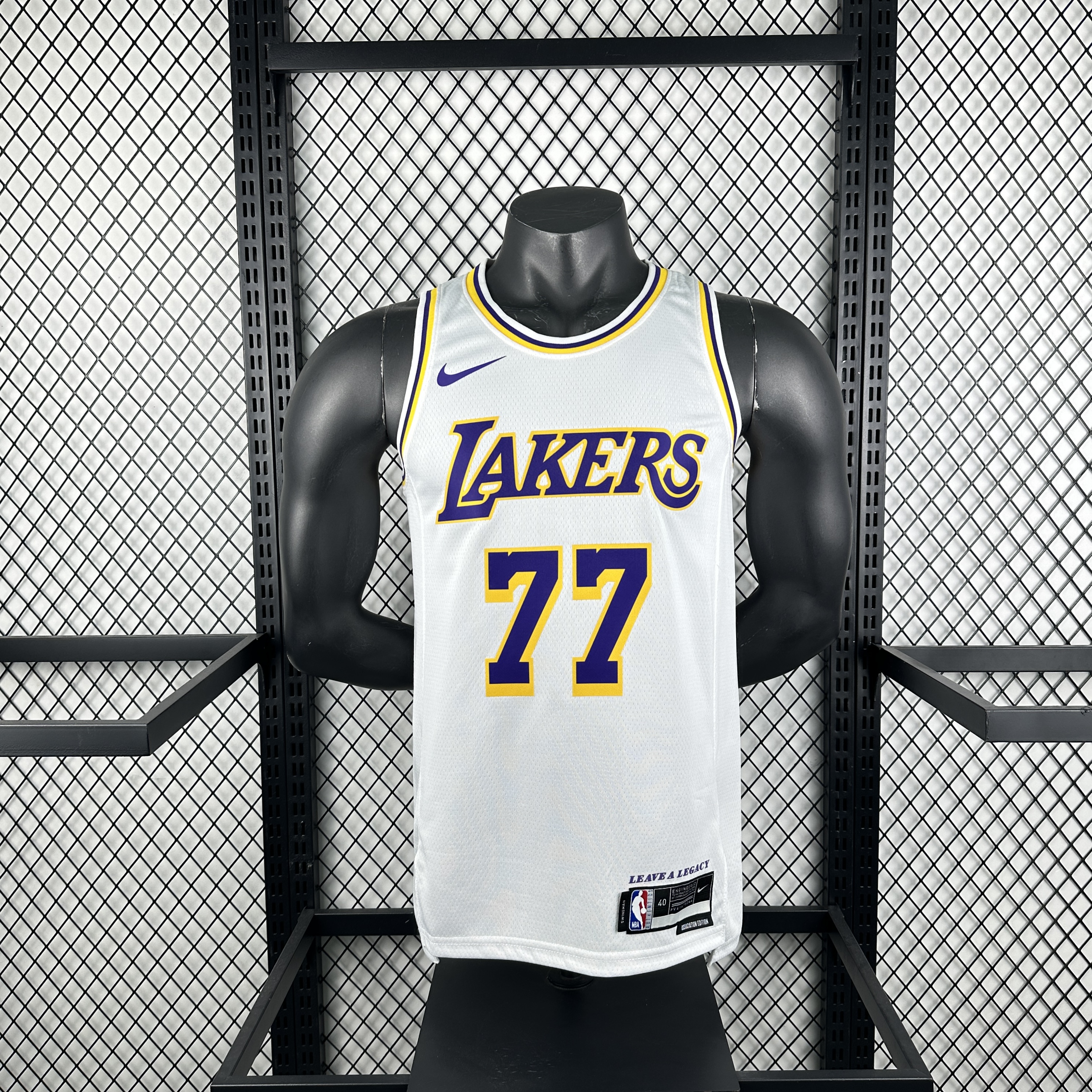 23 Lakers white # 77 Doncic
