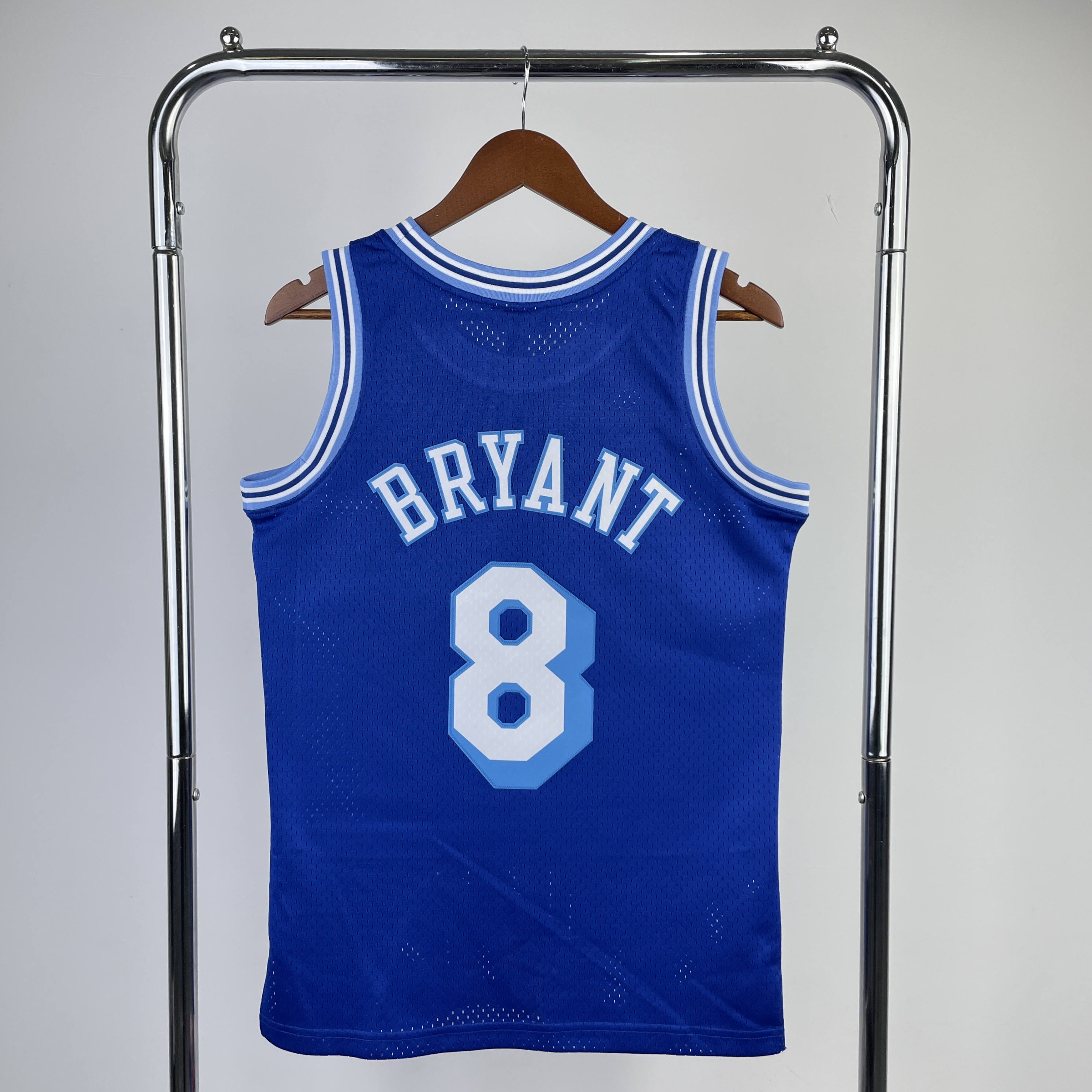 MN Fan Edition Hot Press Throwback Jersey Lakers 199697 season blue No. 8 Bryant