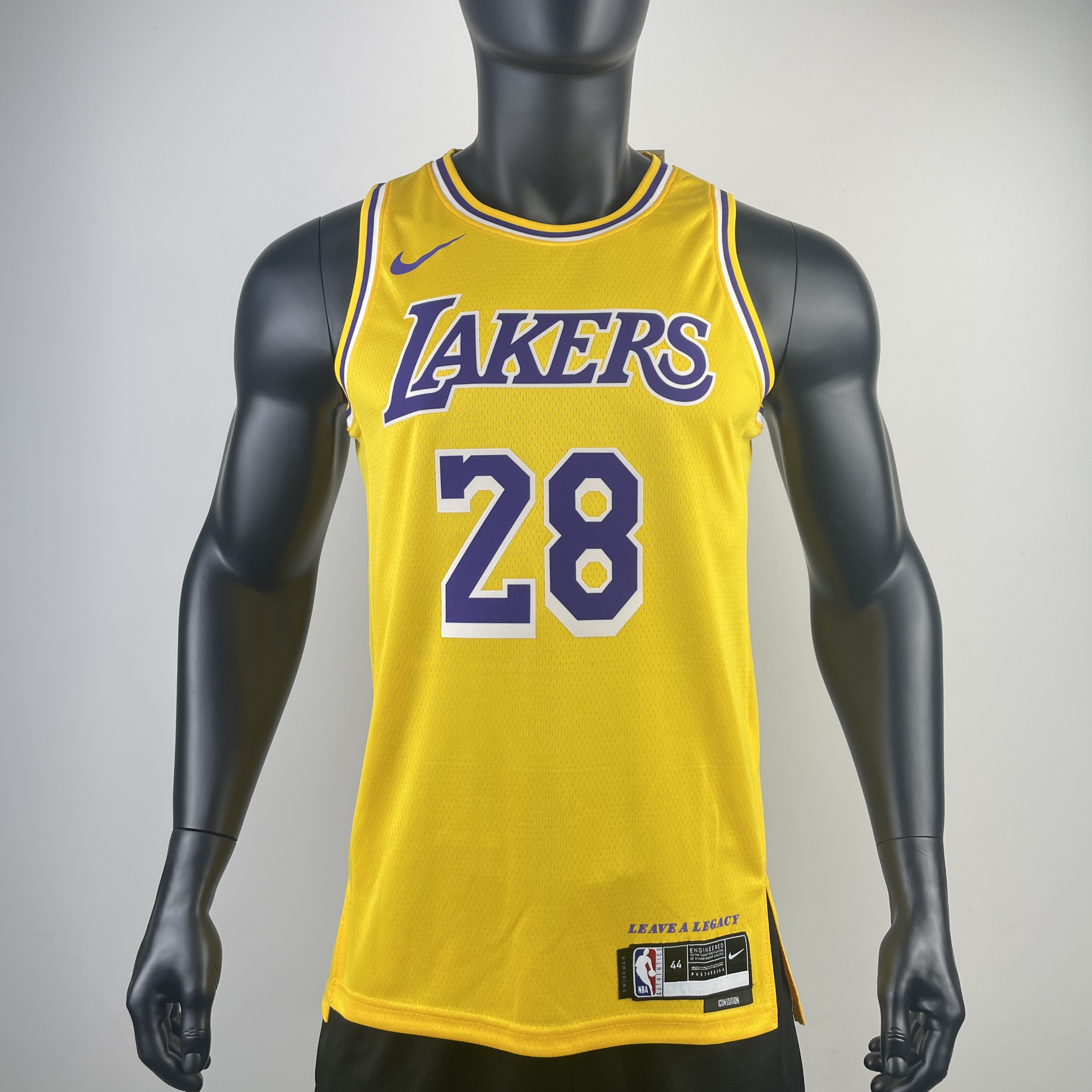 Season 23 Lakers yellow No. 28 Hachimura