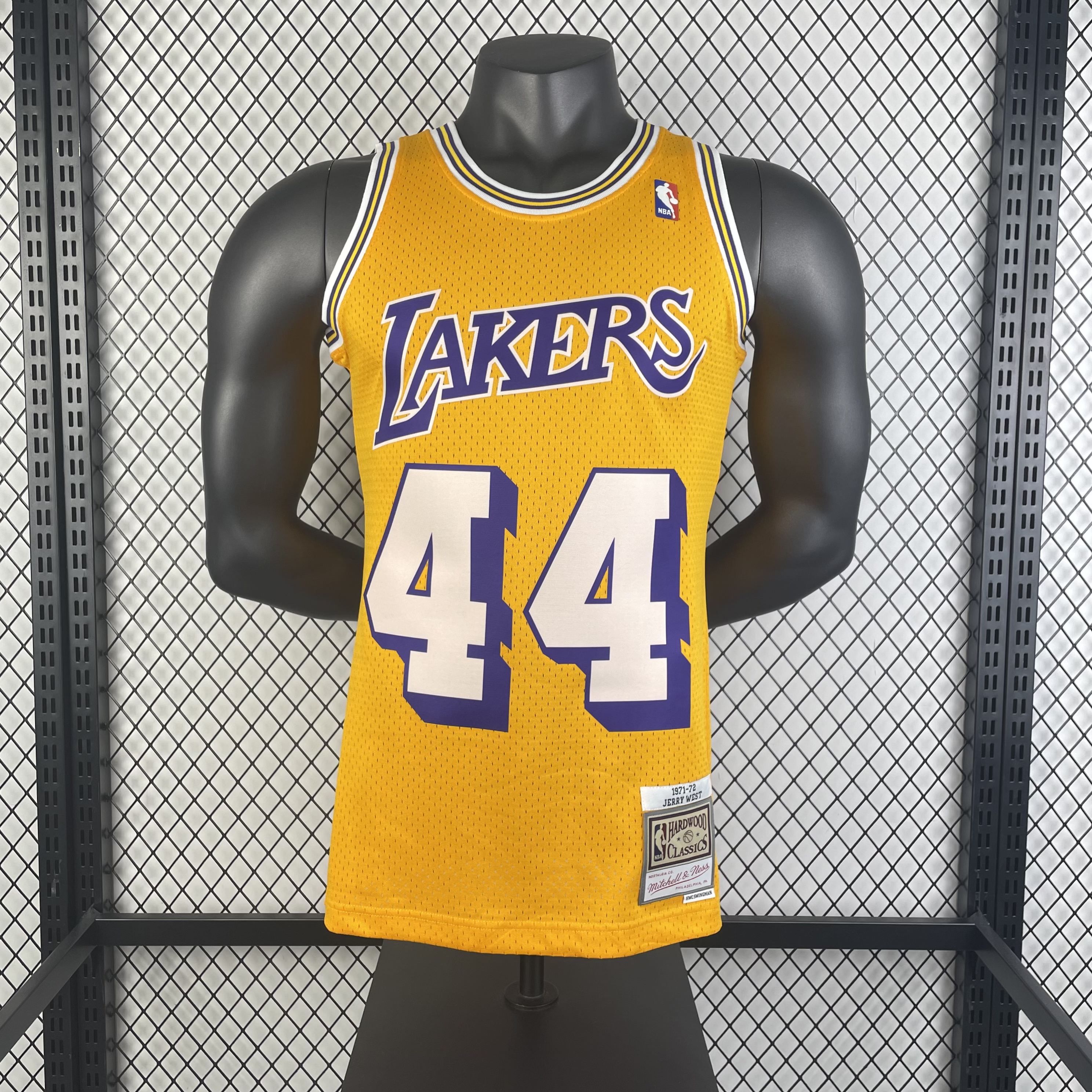 MN Hot Press Throwback Jersey SW Lakers 7172 season 44 West