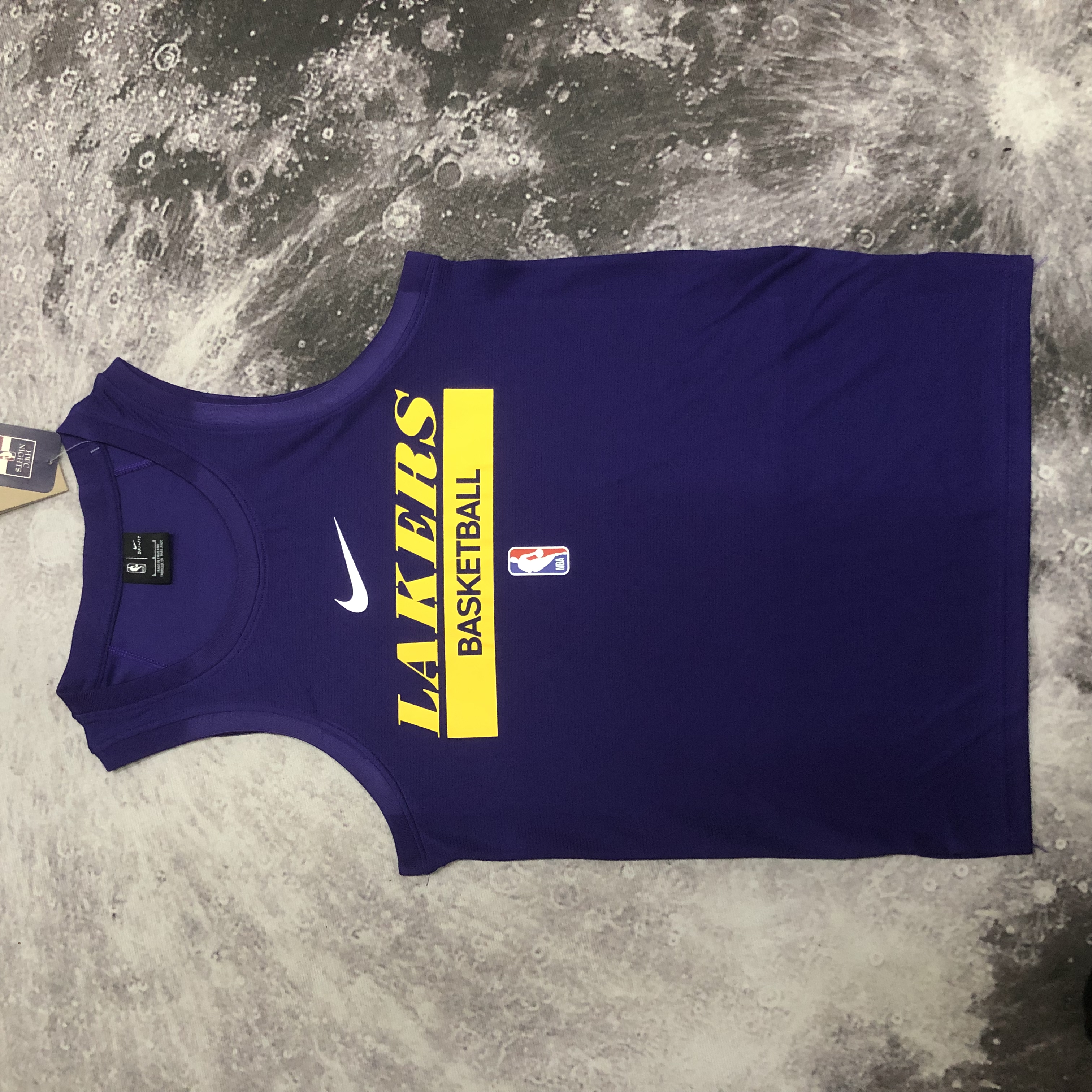 23 Lakers purple Player's training vest