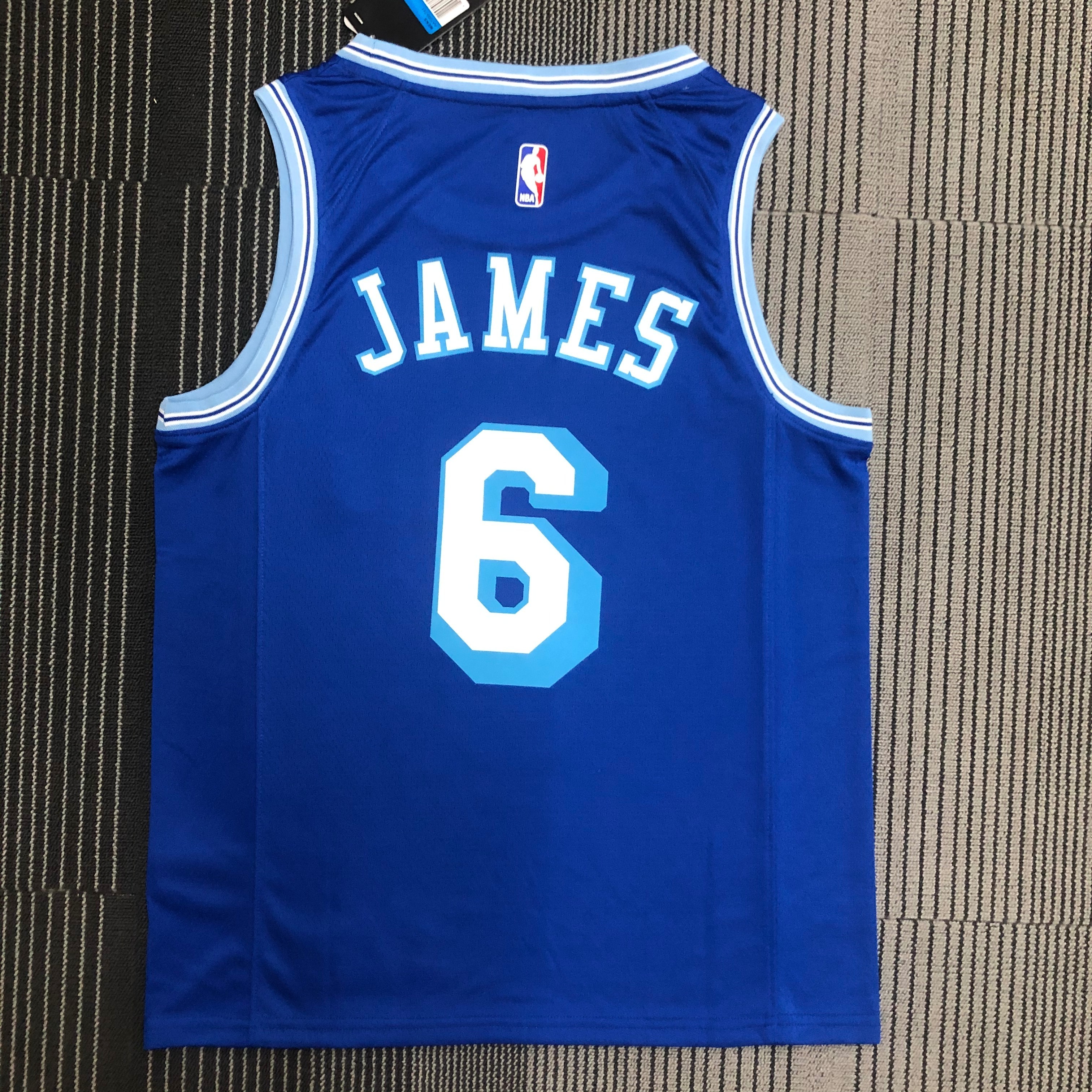 '21 Lakers retro Blue # 6 James