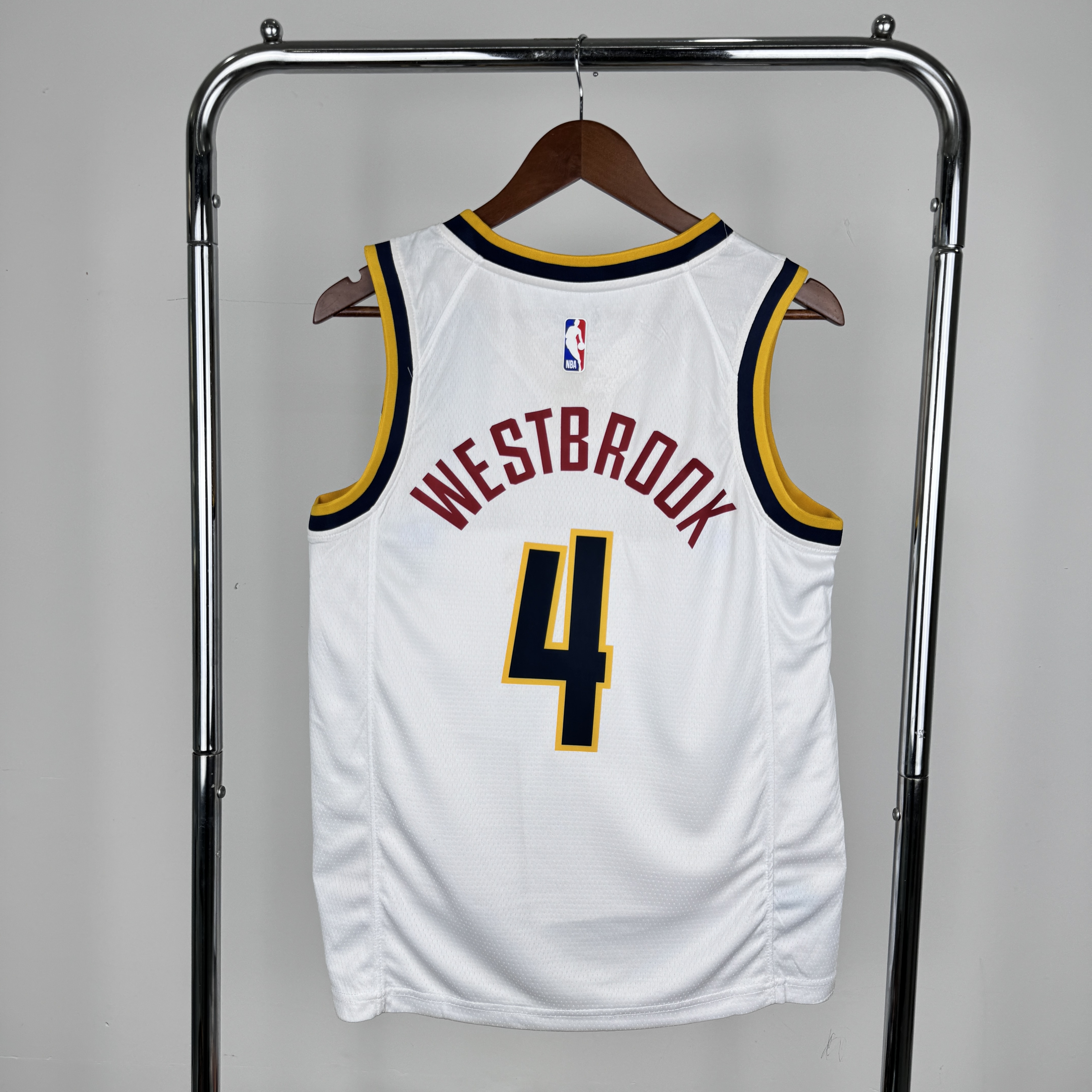 Nuggets white No. 4 Westbrook
