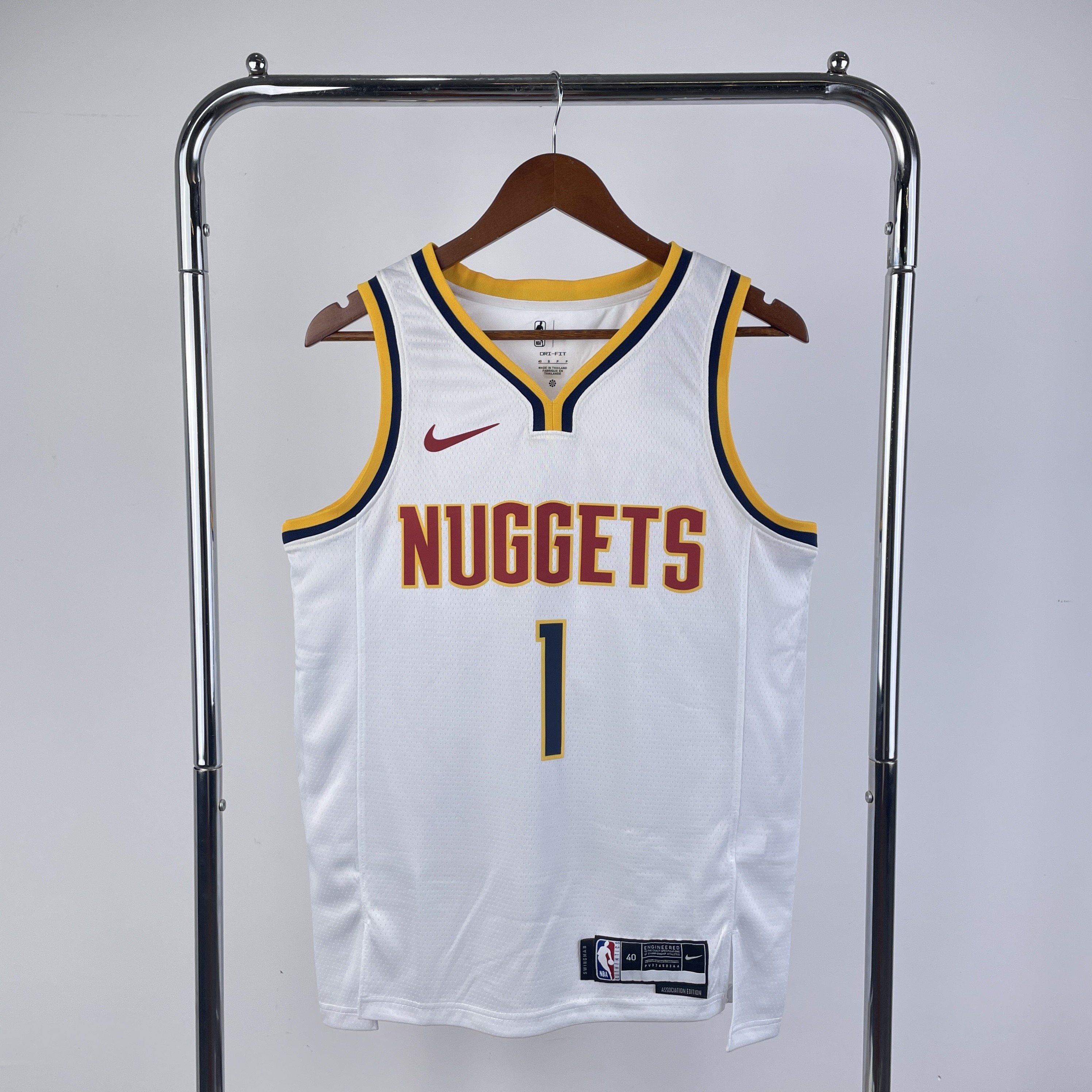 23 Nuggets white No. 1 Porter Jr