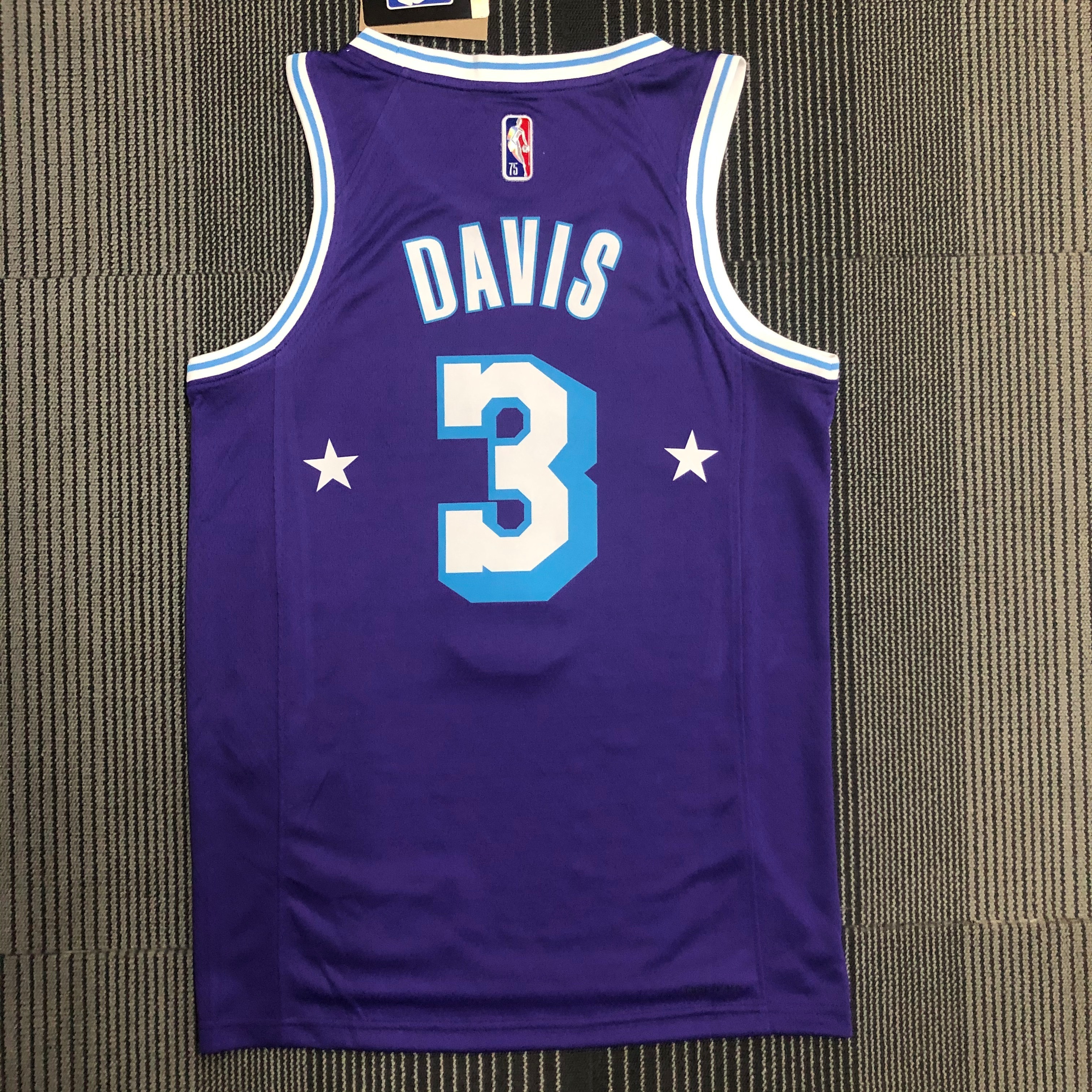 75th anniversary 22nd season Lakers City Edition No. 3 Davis