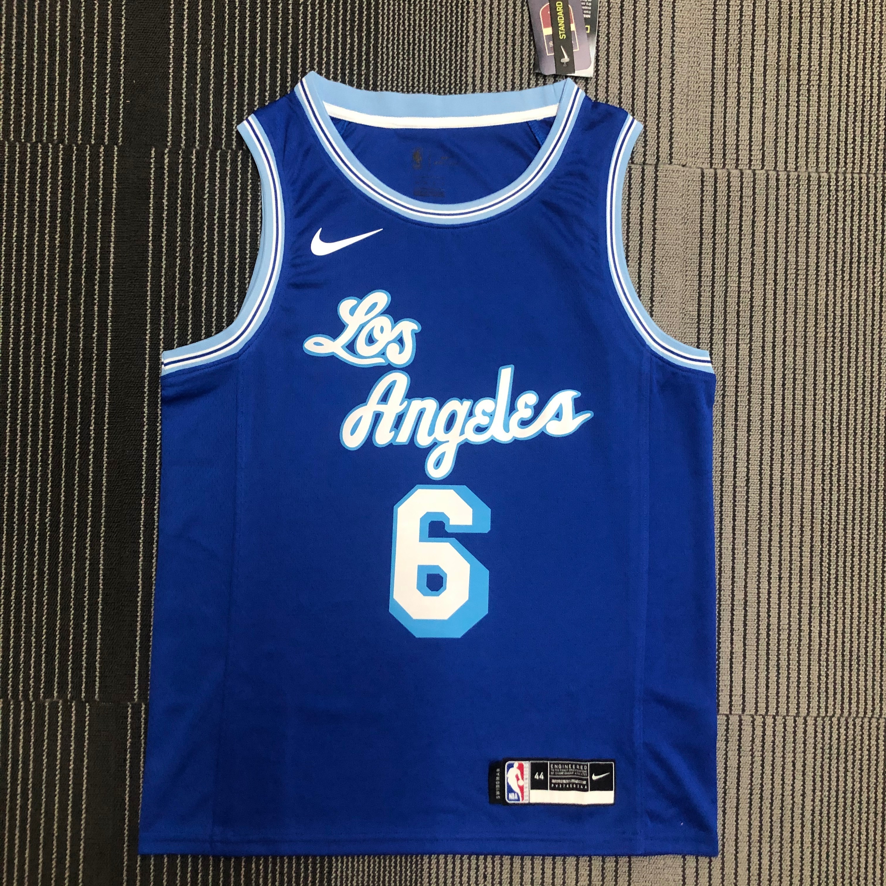 '21 Lakers retro Blue # 6 James