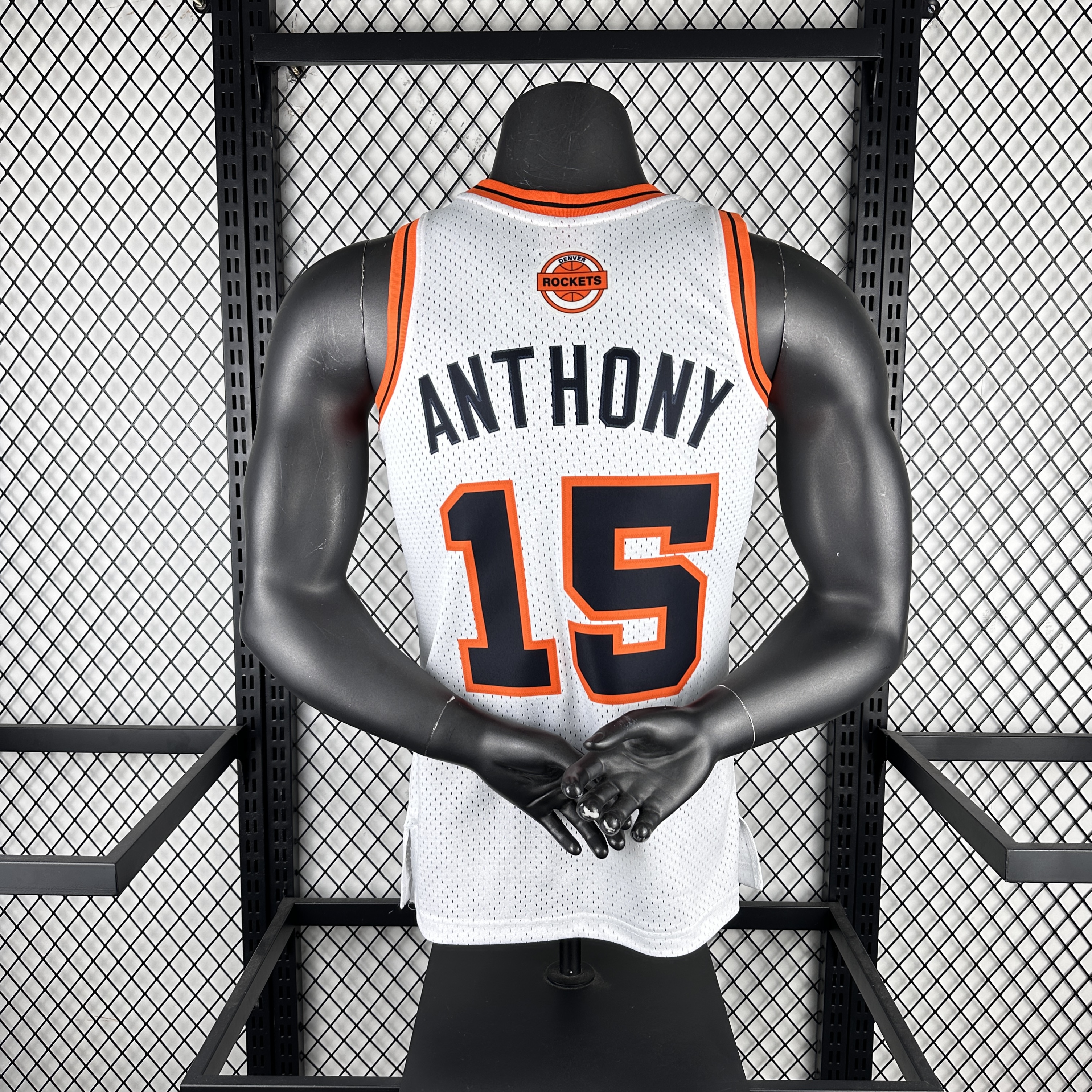 MN Hot Pressed Throwback Jersey SW Nuggets 0607 ABA Throwback Night No. 15 Anthony